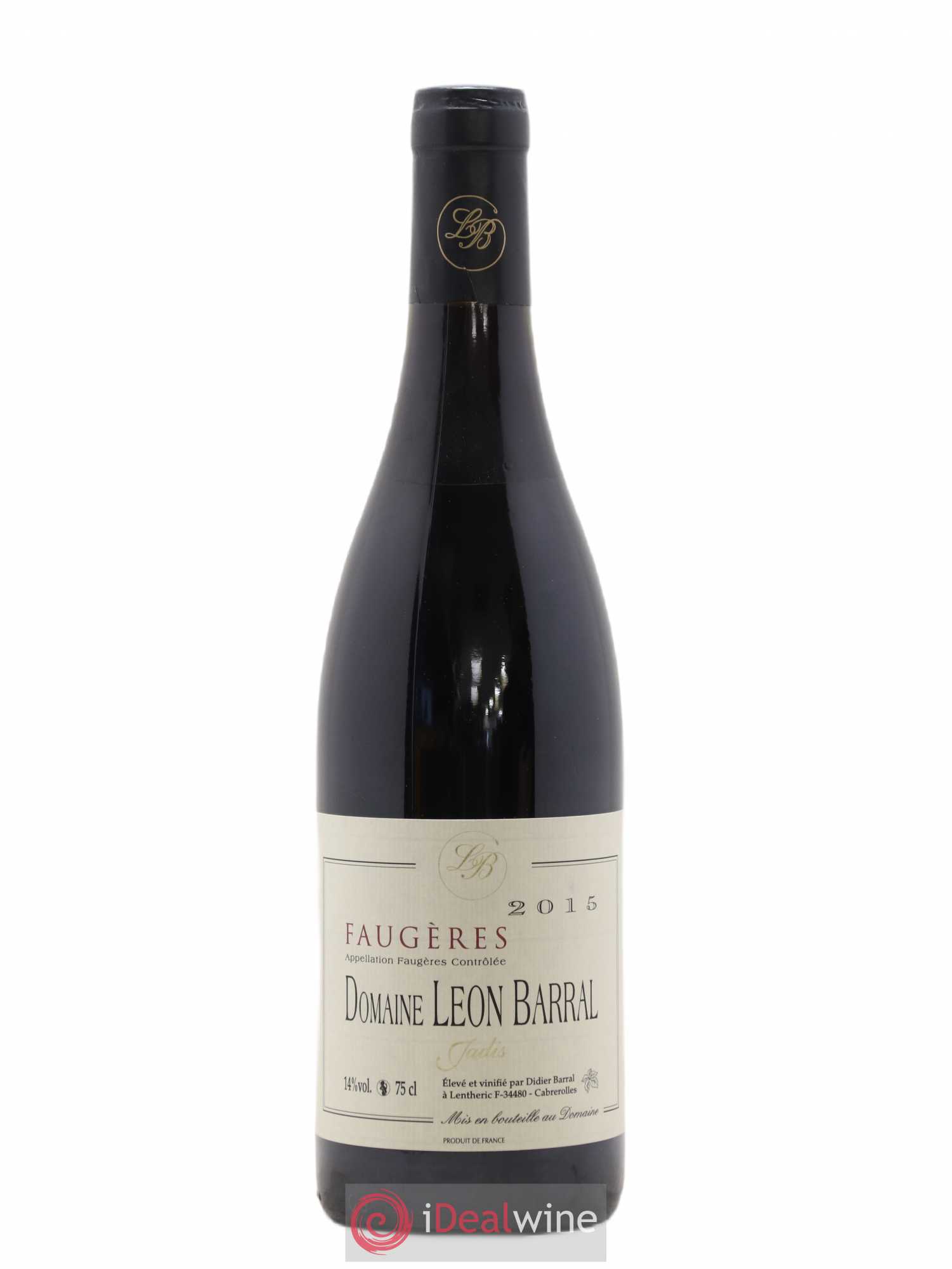 Faugères Jadis Domaine Léon Barral (sans prix de réserve) 2015 - Lot de 1 bouteille - 0