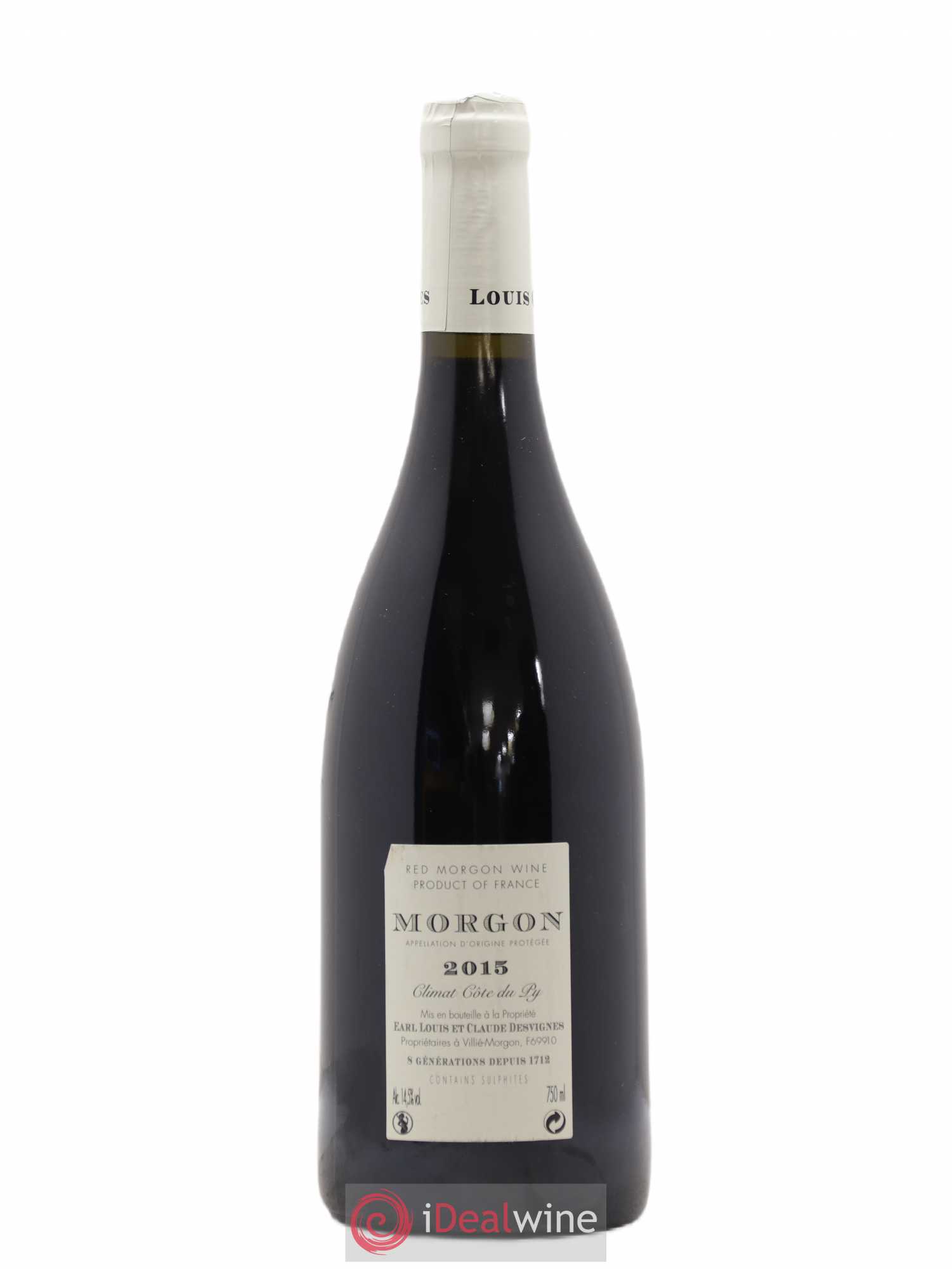 Morgon Côte de Py Javernières Louis-Claude Desvignes (sans prix de réserve) 2015 - Lot de 1 bouteille - 1