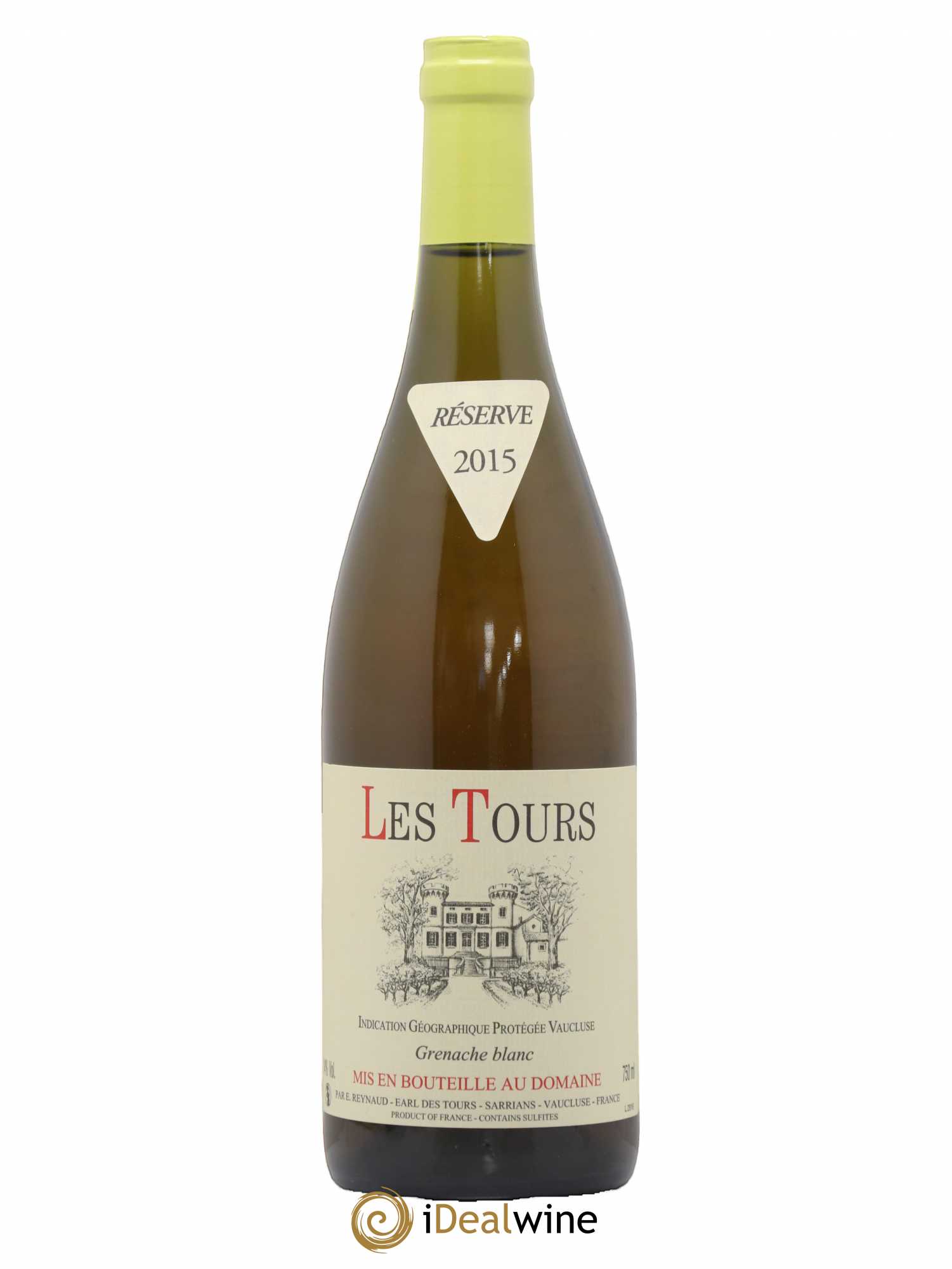 Vaucluse (Vin de Pays de Vaucluse) Les Tours Grenache Blanc Emmanuel Reynaud (sans prix de réserve) 2015 - Lot de 1 bouteille - 0