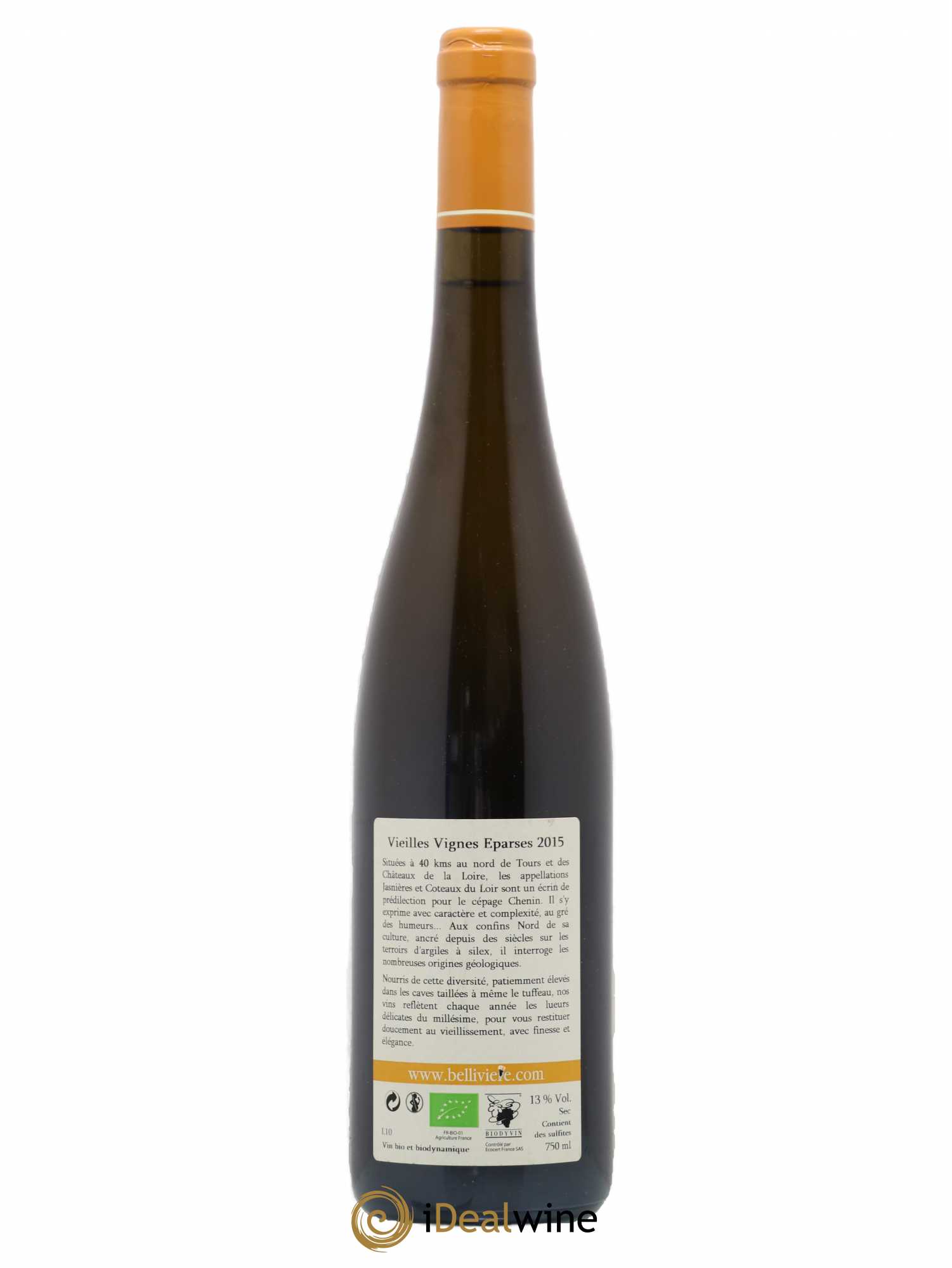 Coteaux du Loir Vieilles Vignes Eparses Domaine de Bellivière  (sans prix de réserve) 2015 - Lot de 1 bouteille - 1