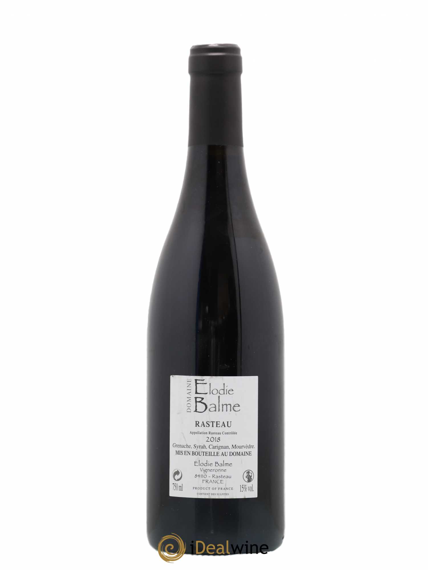 Rasteau Elodie Balme (Domaine) (sans prix de réserve) 2018 - Lot de 1 bouteille - 1
