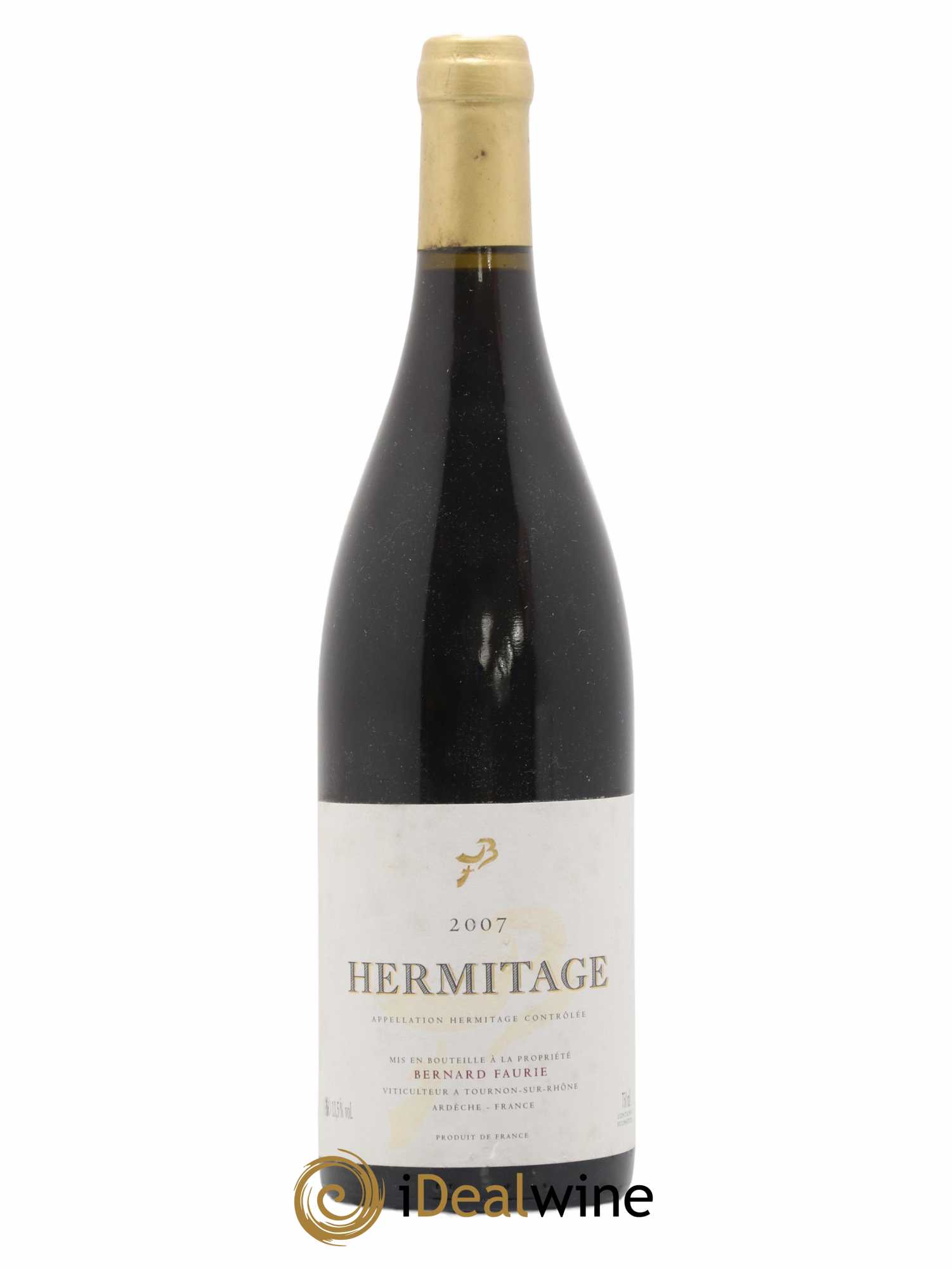 Hermitage Bessards Méal (capsule dorée) Bernard Faurie (sans prix de réserve) 2007 - Lot de 1 bouteille - 0