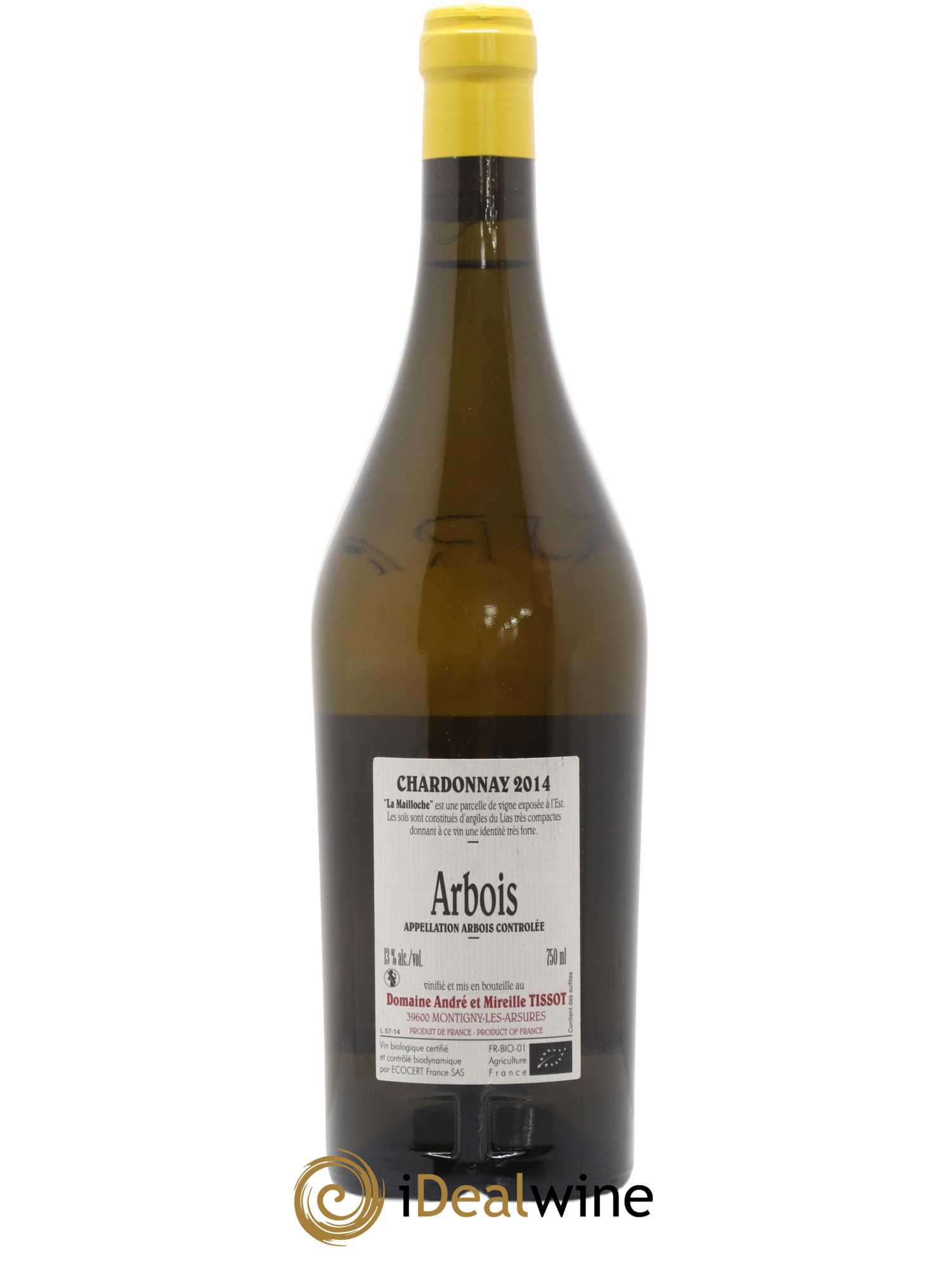 Arbois La Mailloche Bénédicte et Stéphane Tissot  (sans prix de réserve) 2014 - Lot de 1 bouteille - 1