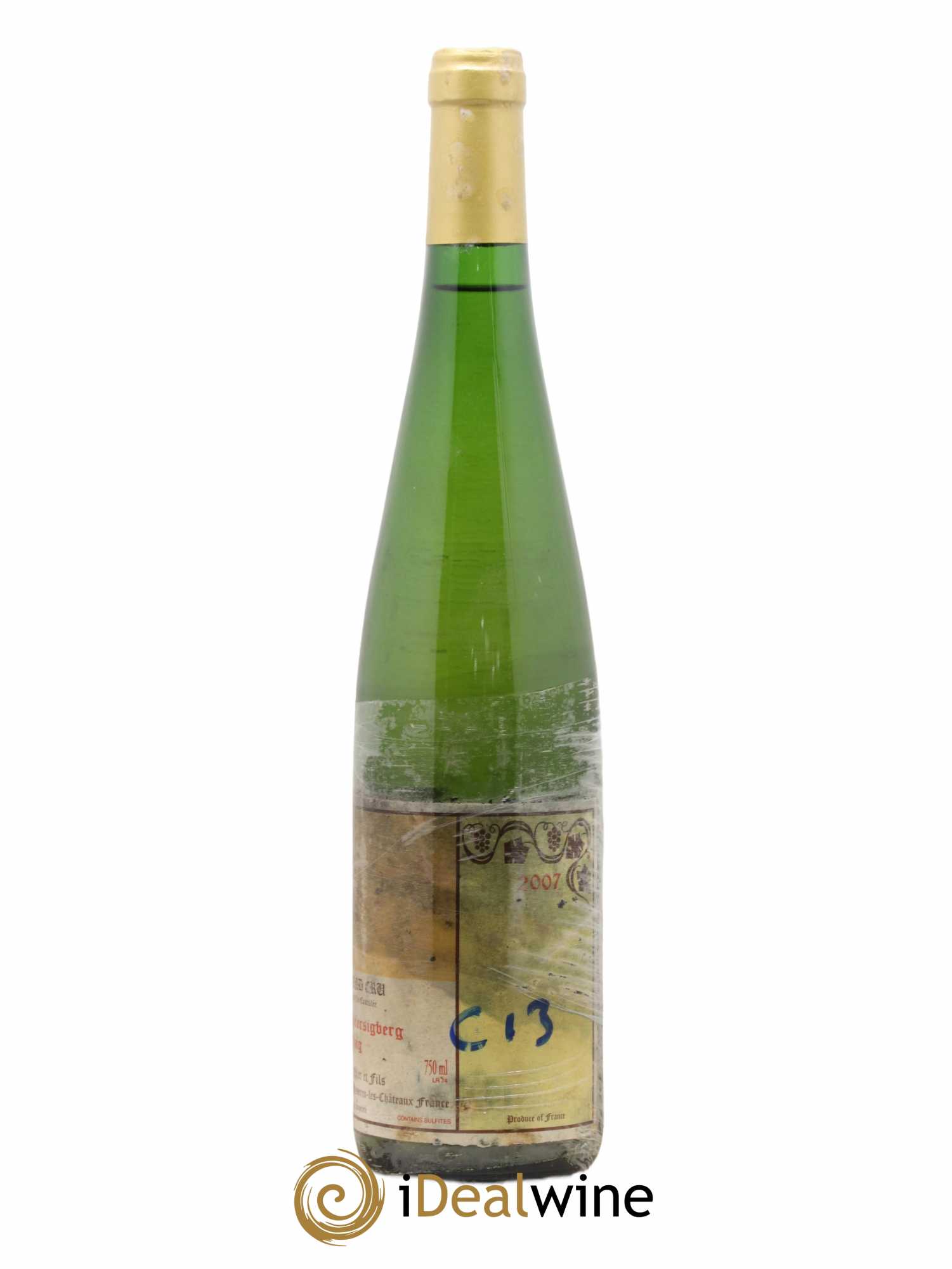 Alsace Riesling Grand Cru Pfersigberg Gérard Schueller (Domaine) 2007 - Lot de 1 bouteille - 1