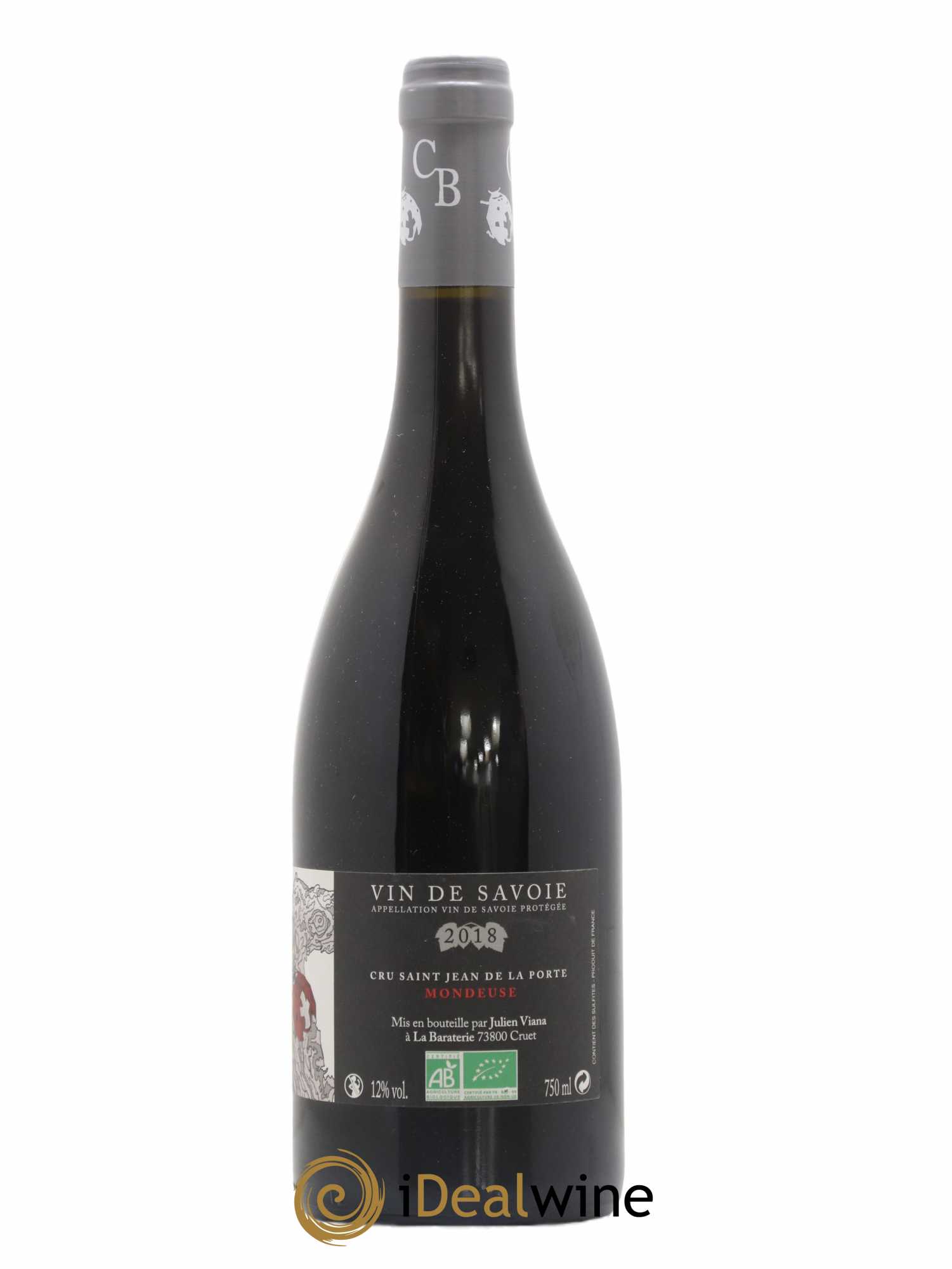 Vin de Savoie Mondeuse Saint-Jean-de-la-Porte Cellier de la Baraterie (sans prix de réserve) 2018 - Lot de 1 bouteille - 1
