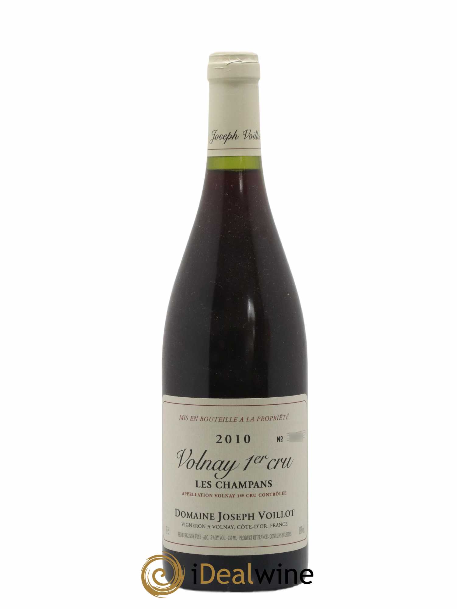 Volnay 1er Cru les Champans Joseph Voillot (Domaine) (sans prix de réserve) 2010 - Lot de 1 bouteille - 0
