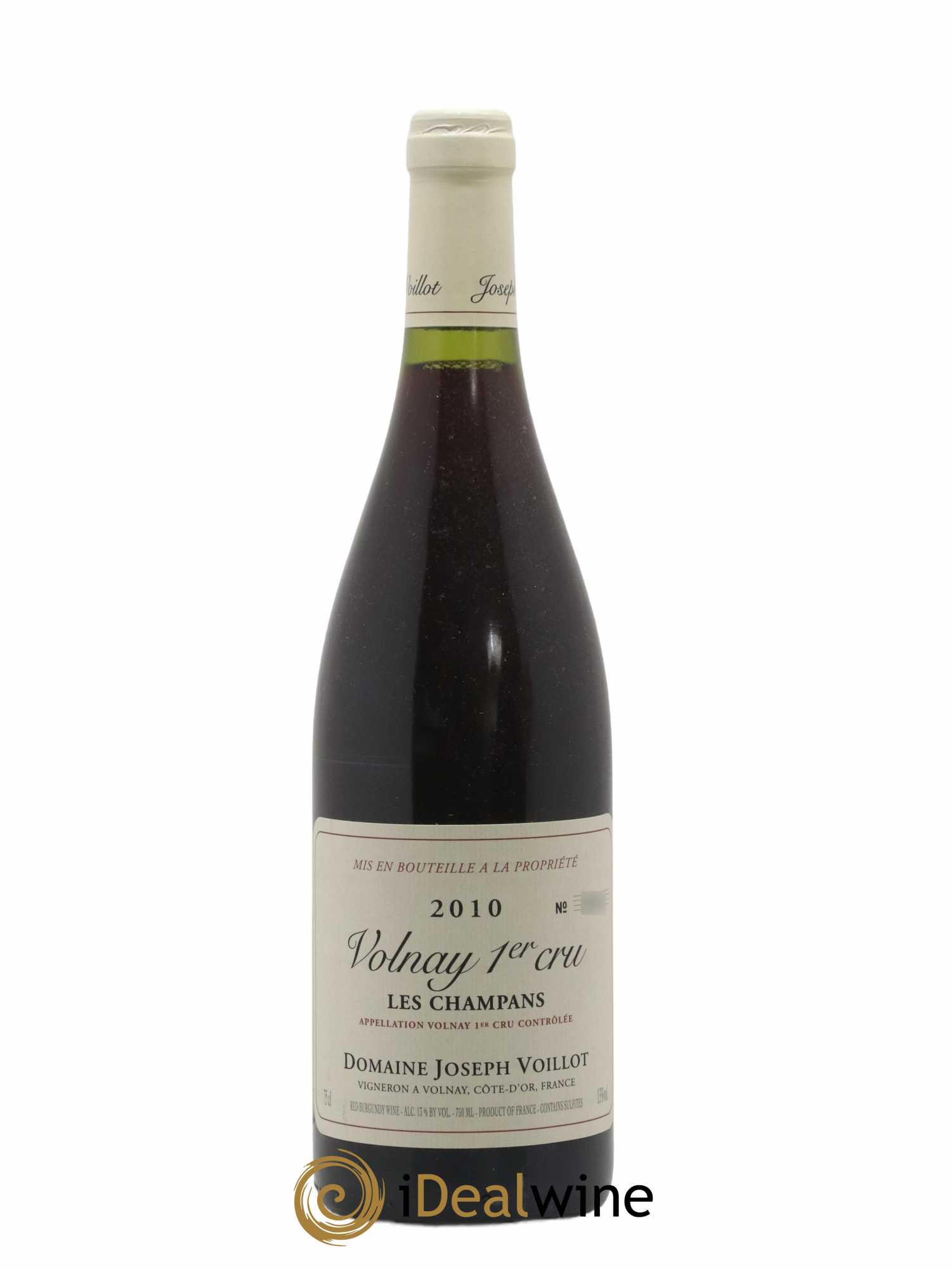 Volnay 1er Cru les Champans Joseph Voillot (Domaine) (sans prix de réserve) 2010 - Lot de 1 bouteille - 0