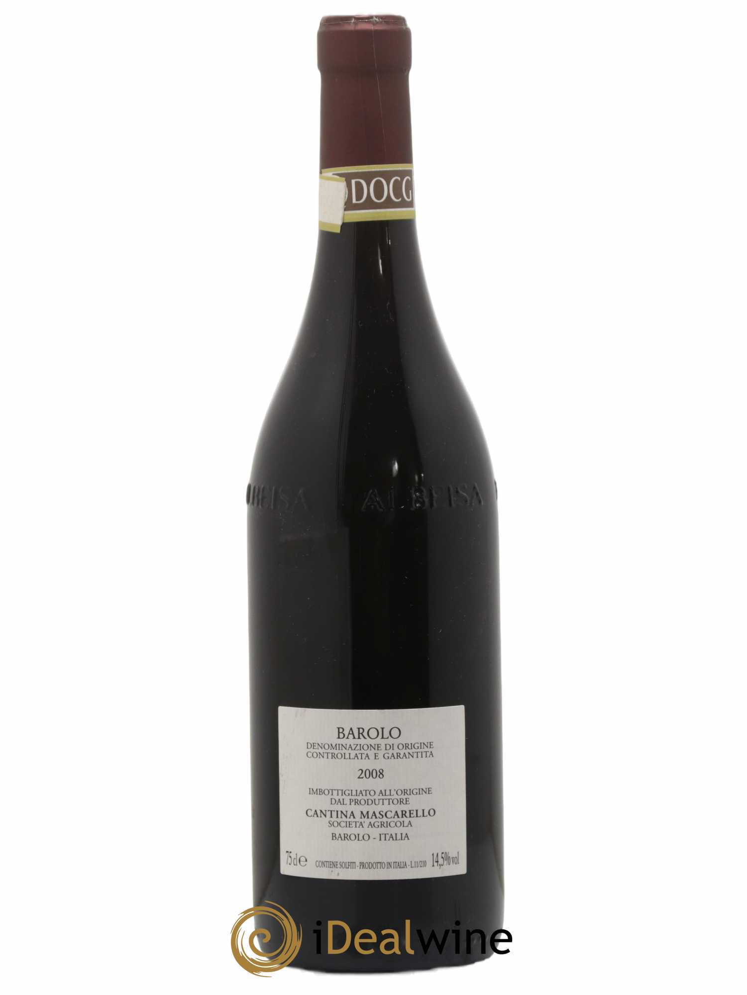 Barolo DOCG Cantina Bartolo Mascarello (no reserve) 2008 - Lot of 1 bottle - 1