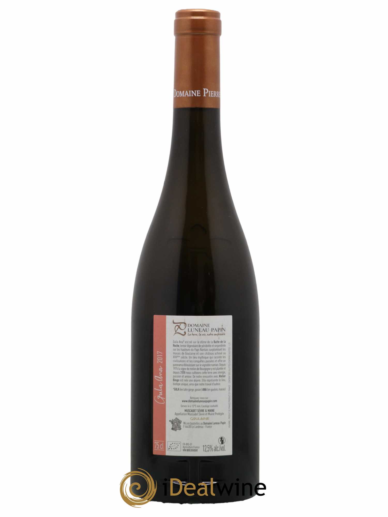 Muscadet-Sèvre-et-Maine Gula Ana Luneau-Papin 2017 - Lot de 1 bouteille - 1