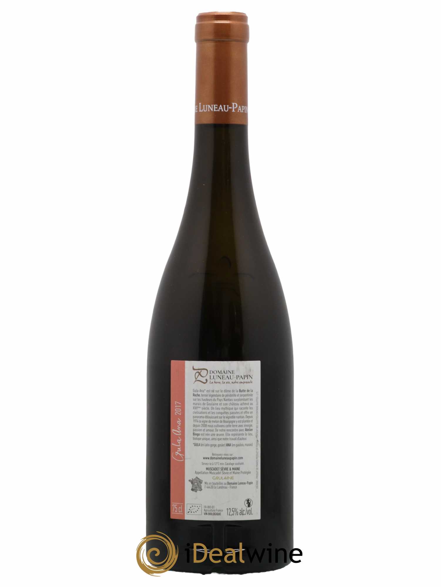 Muscadet-Sèvre-et-Maine Gula Ana Luneau-Papin 2017 - Lot de 1 bouteille - 1
