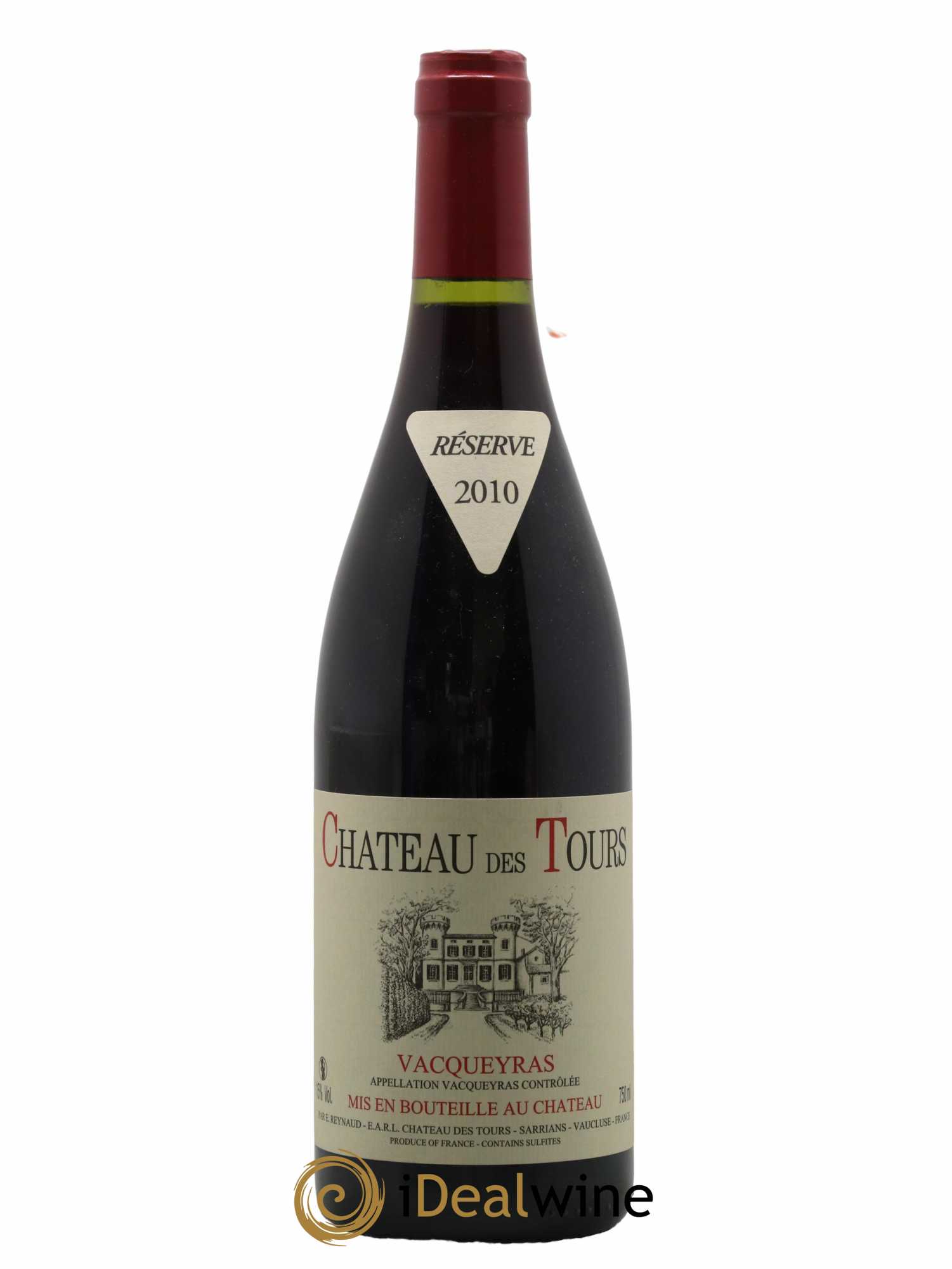 Vacqueyras Château des Tours Emmanuel Reynaud 2010 - Lot de 1 bouteille - 0