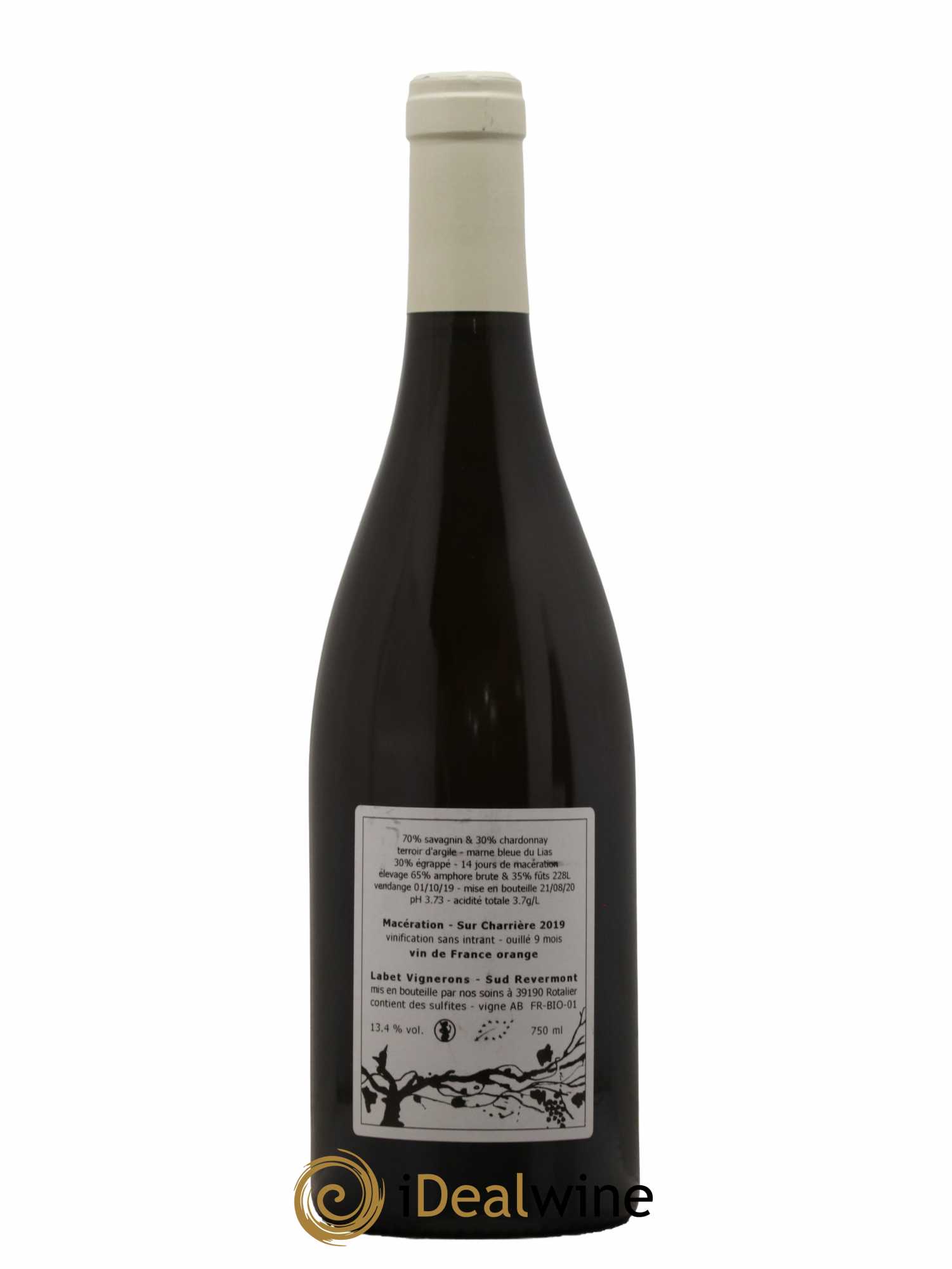 Vin de France Macération Sur Charrière Labet  2019 - Lot de 1 bouteille - 1
