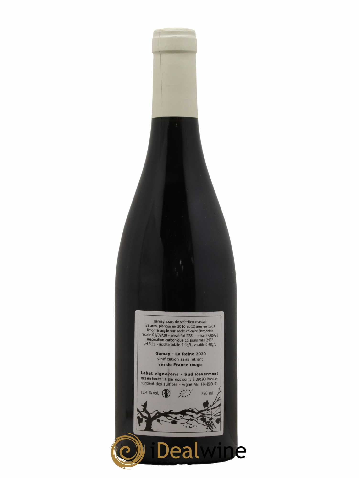 Vin de France Gamay La Reine Labet (Domaine) 2020 - Lot de 1 bouteille - 1