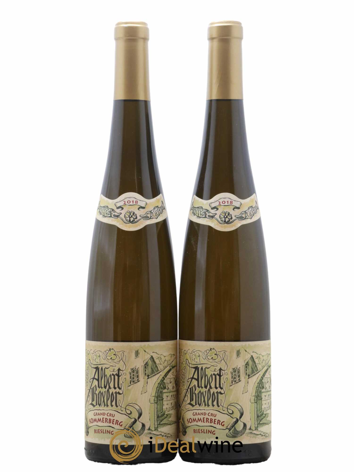 Alsace Riesling Grand Cru Sommerberg Albert Boxler 2018 - Lot de 2 bouteilles - 0