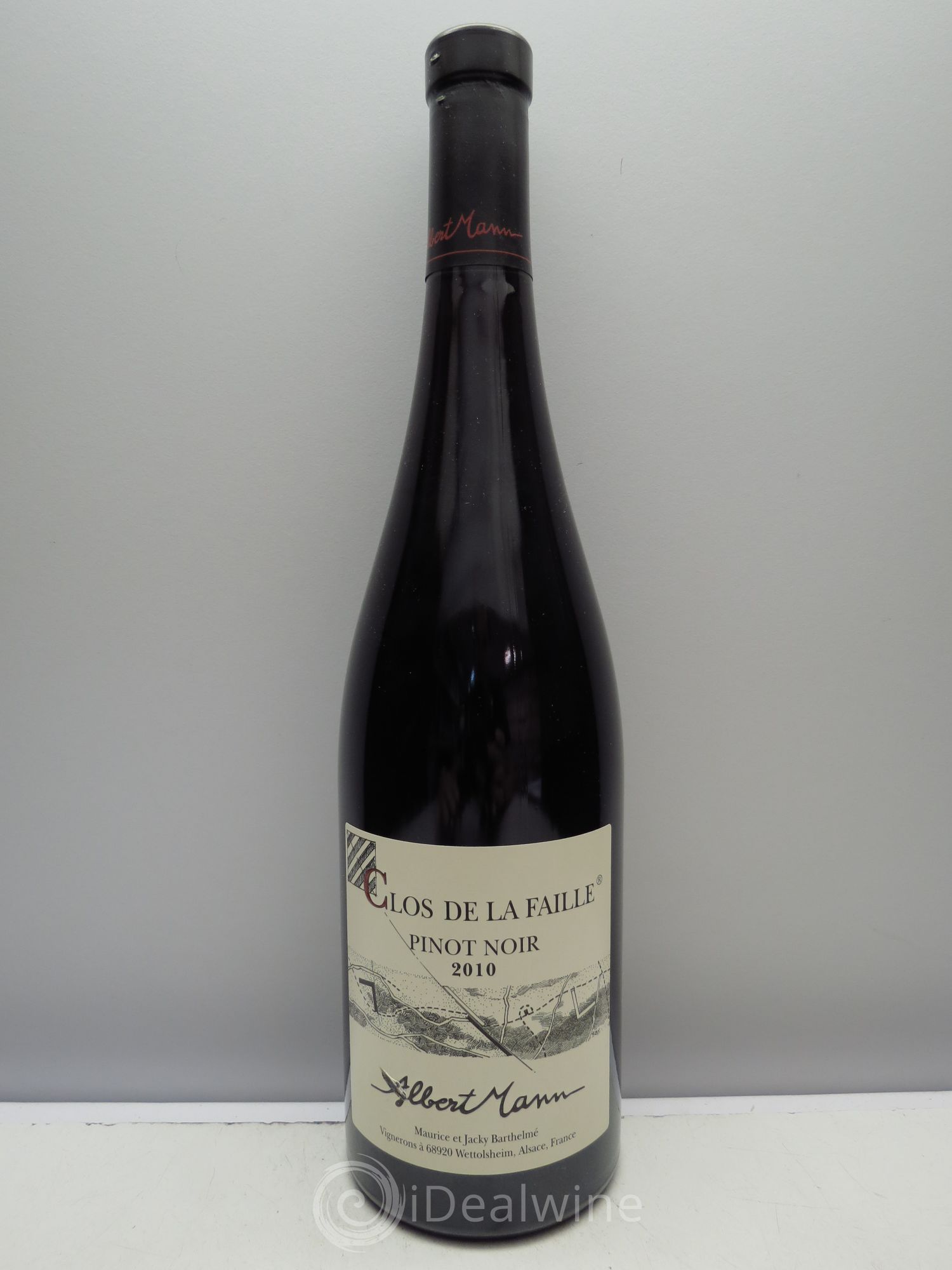 Alsace Pinot Noir Clos de la faille - Albert Mann 2010 - Posten von 1 Flasche - 0