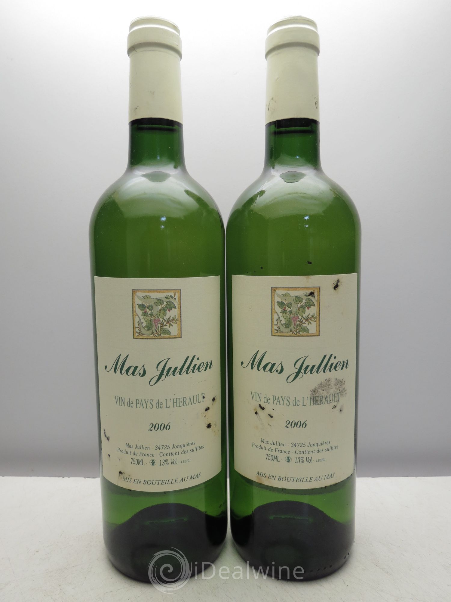 Pays d'Hérault Mas Jullien Olivier Jullien (Sans prix de réserve/No reserve) 2006 - Lotto di 2 bottiglie - 0