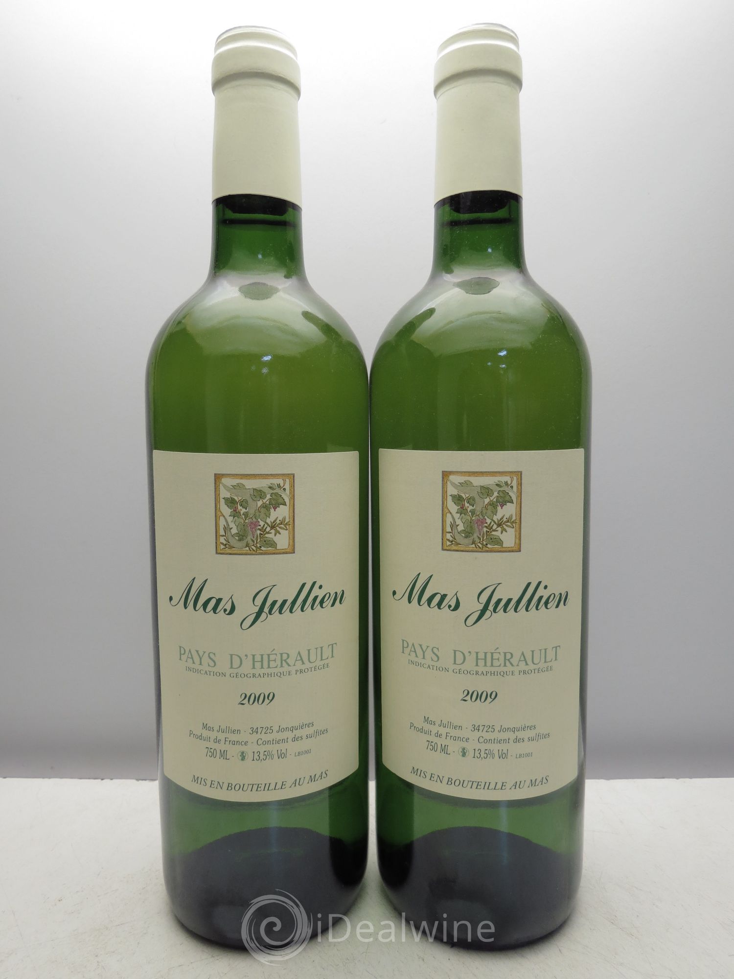 Pays d'Hérault Mas Jullien Olivier Jullien (Sans prix de réserve/No reserve) 2009 - Lotto di 2 bottiglie - 0