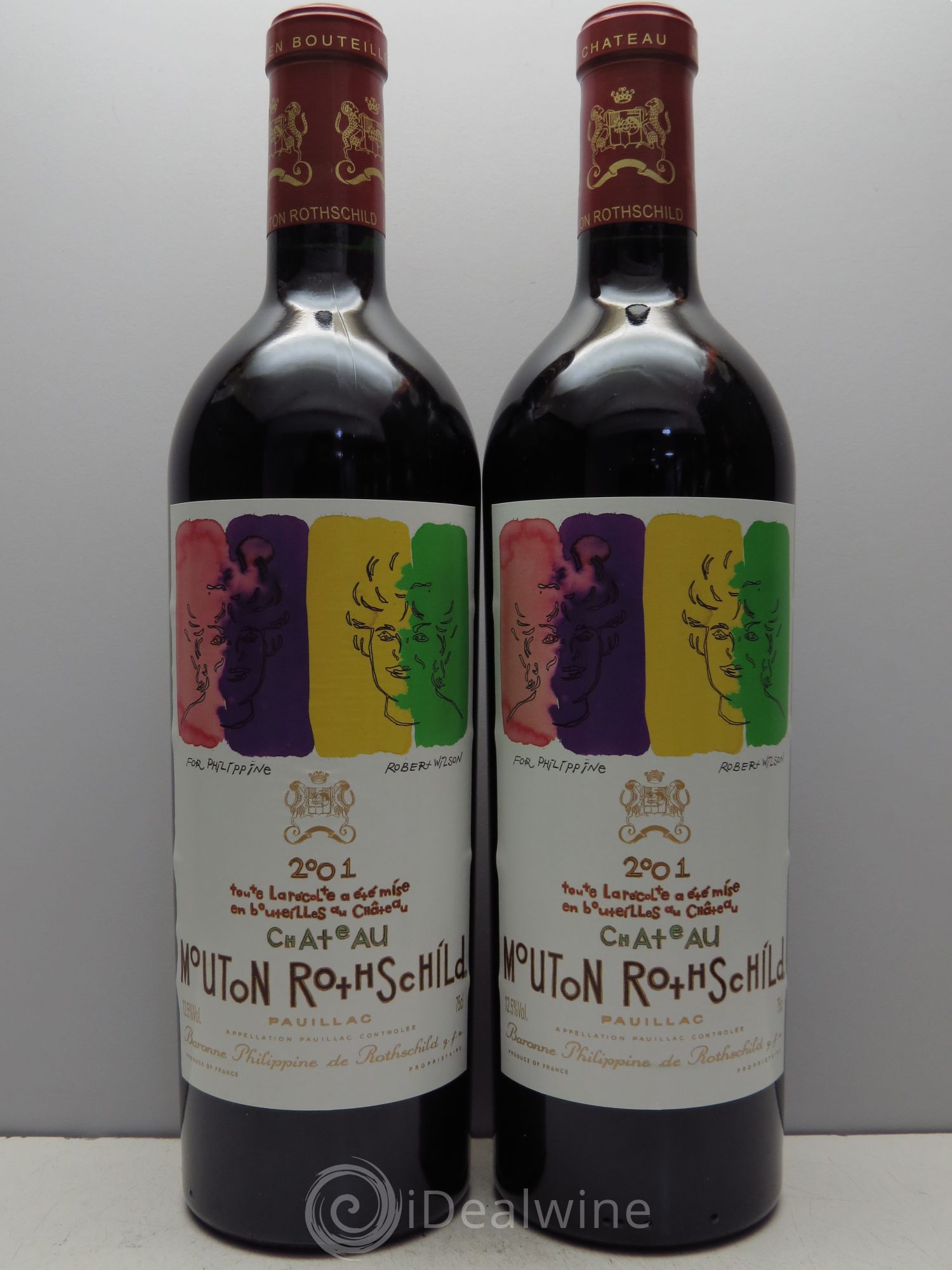 Château Mouton Rothschild 1er Grand Cru Classé 2001 - Lot de 6 bouteilles - 1