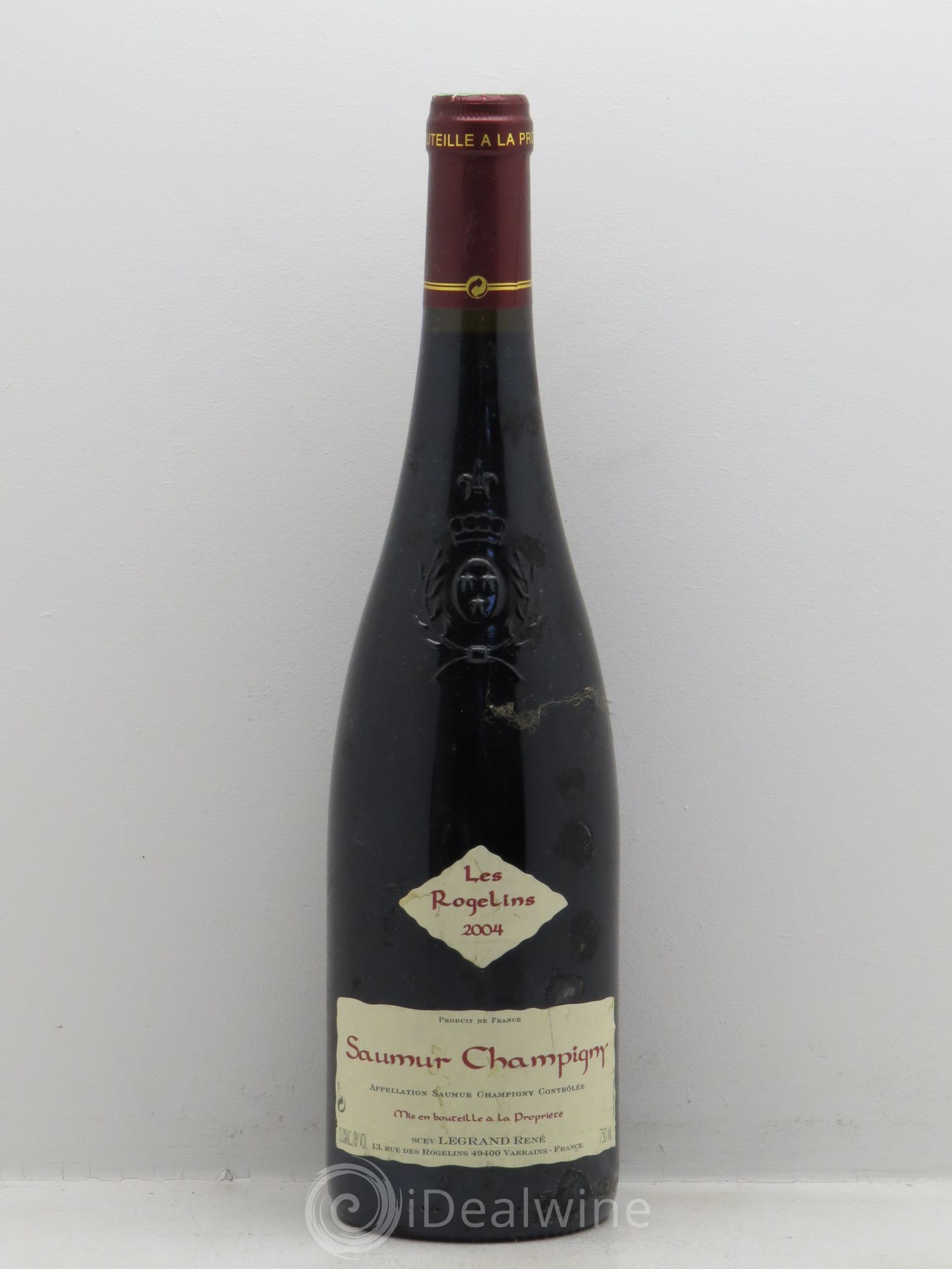 Saumur-Champigny Les Rogelins - Domaine René Noël Legrand 2004 - Posten von 1 Flasche - 0