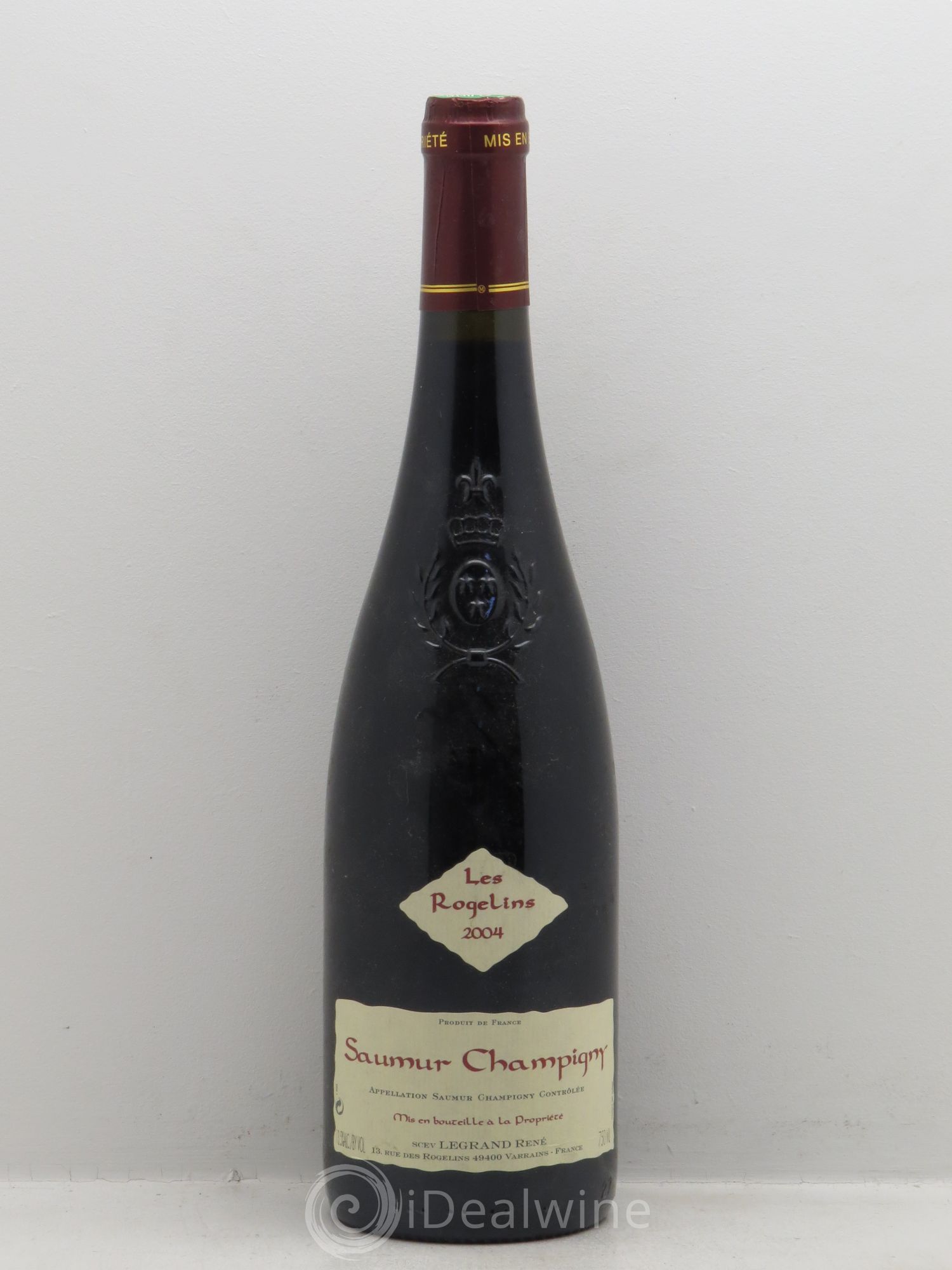 Saumur-Champigny Les Rogelins - Domaine René Noël Legrand 2004 - Posten von 1 Flasche - 0
