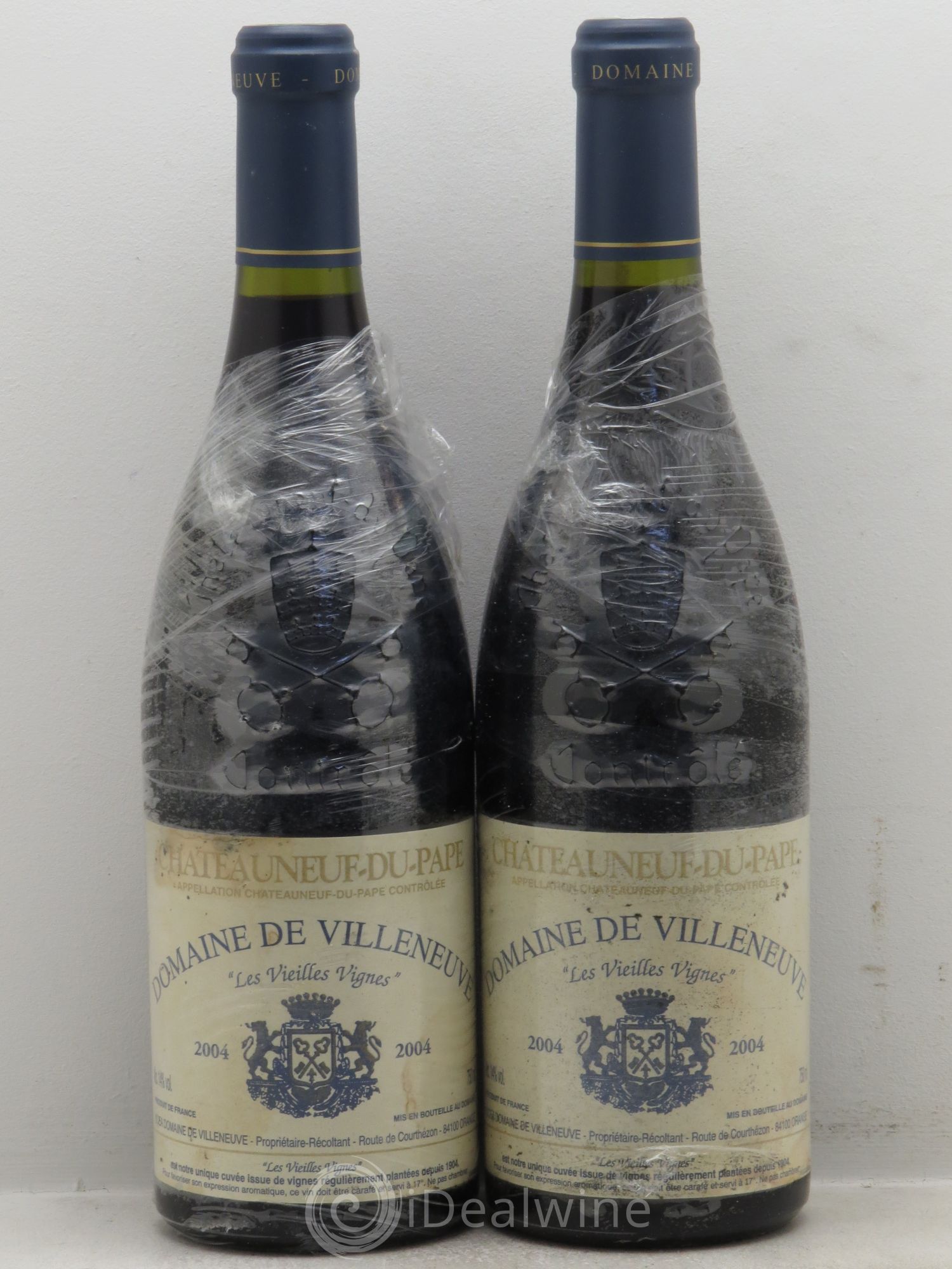 Châteauneuf-du-Pape Domaine de Villeneuve Vieilles Vignes 2004 - Posten von 2 Flaschen - 0