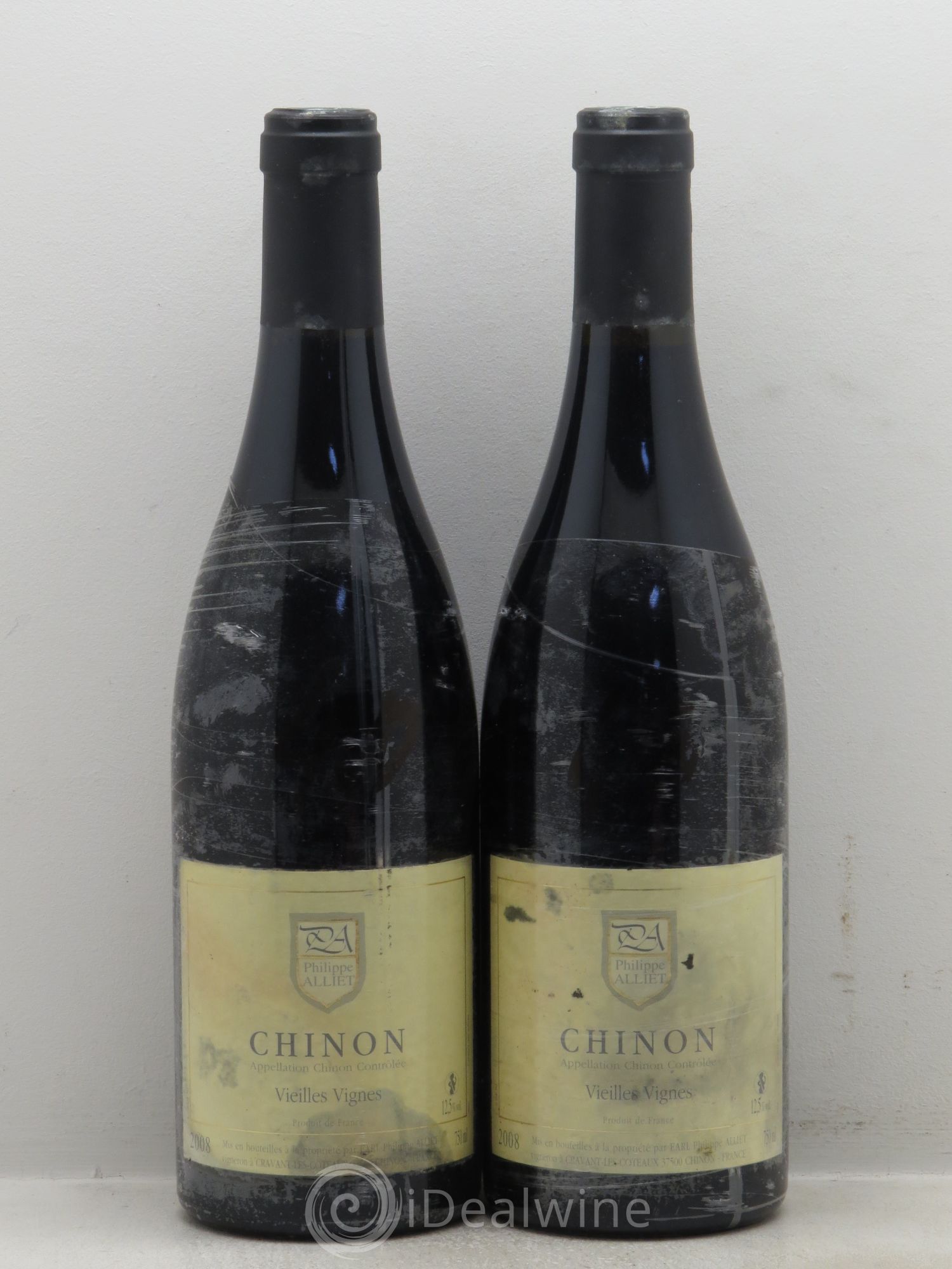 Chinon Vieilles Vignes Philippe Alliet 2008 - Lot de 2 bouteilles - 0