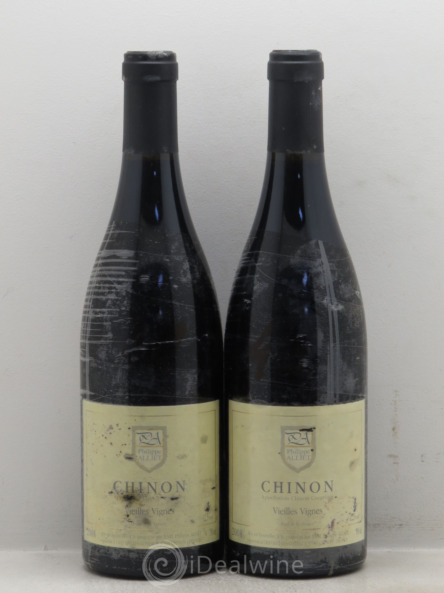 Chinon Vieilles Vignes Philippe Alliet 2008 - Lot de 2 bouteilles - 0