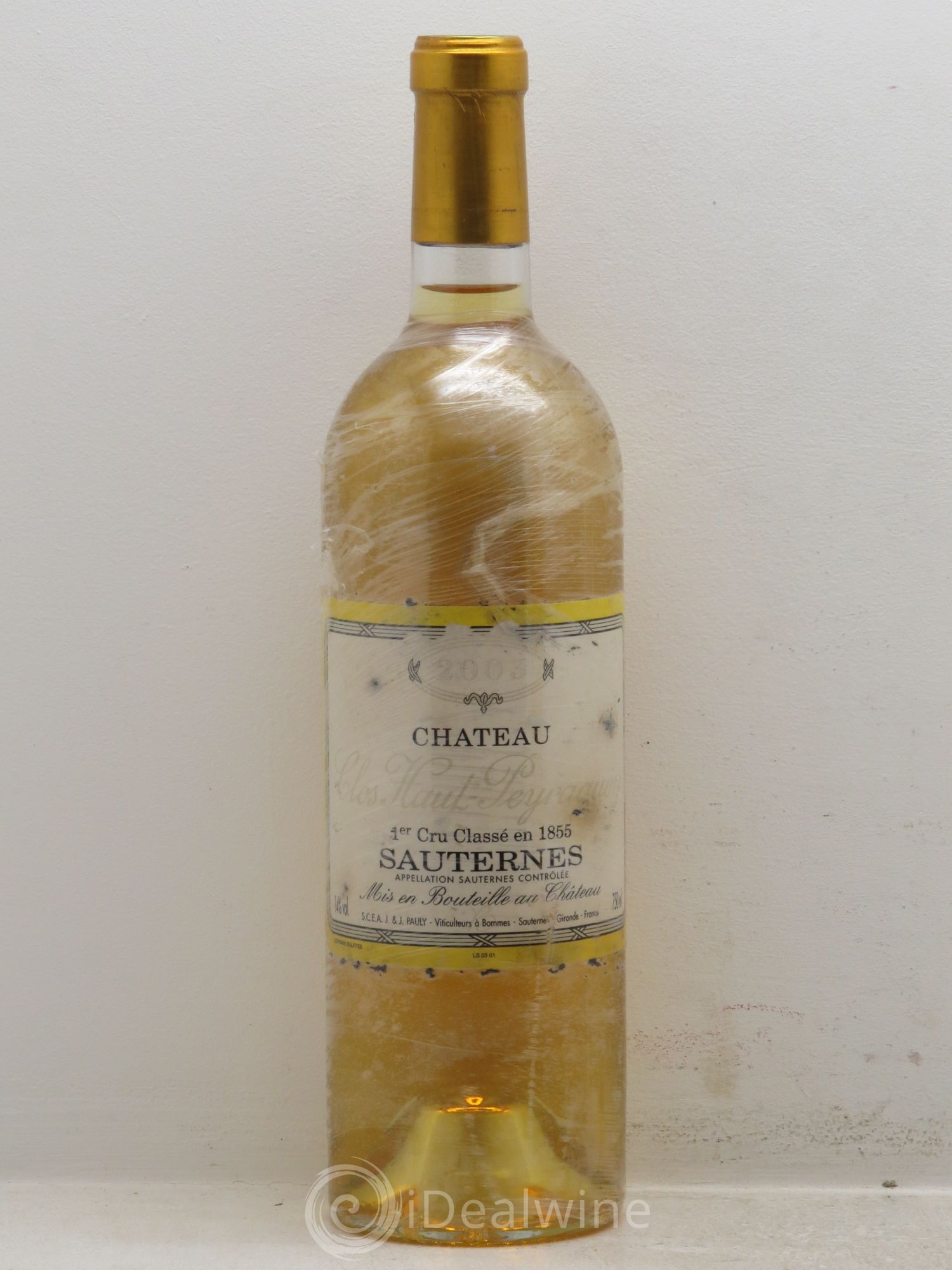 Clos Haut-Peyraguey 1er Grand Cru Classé 2003 - Lotto di 1 bottiglia - 0