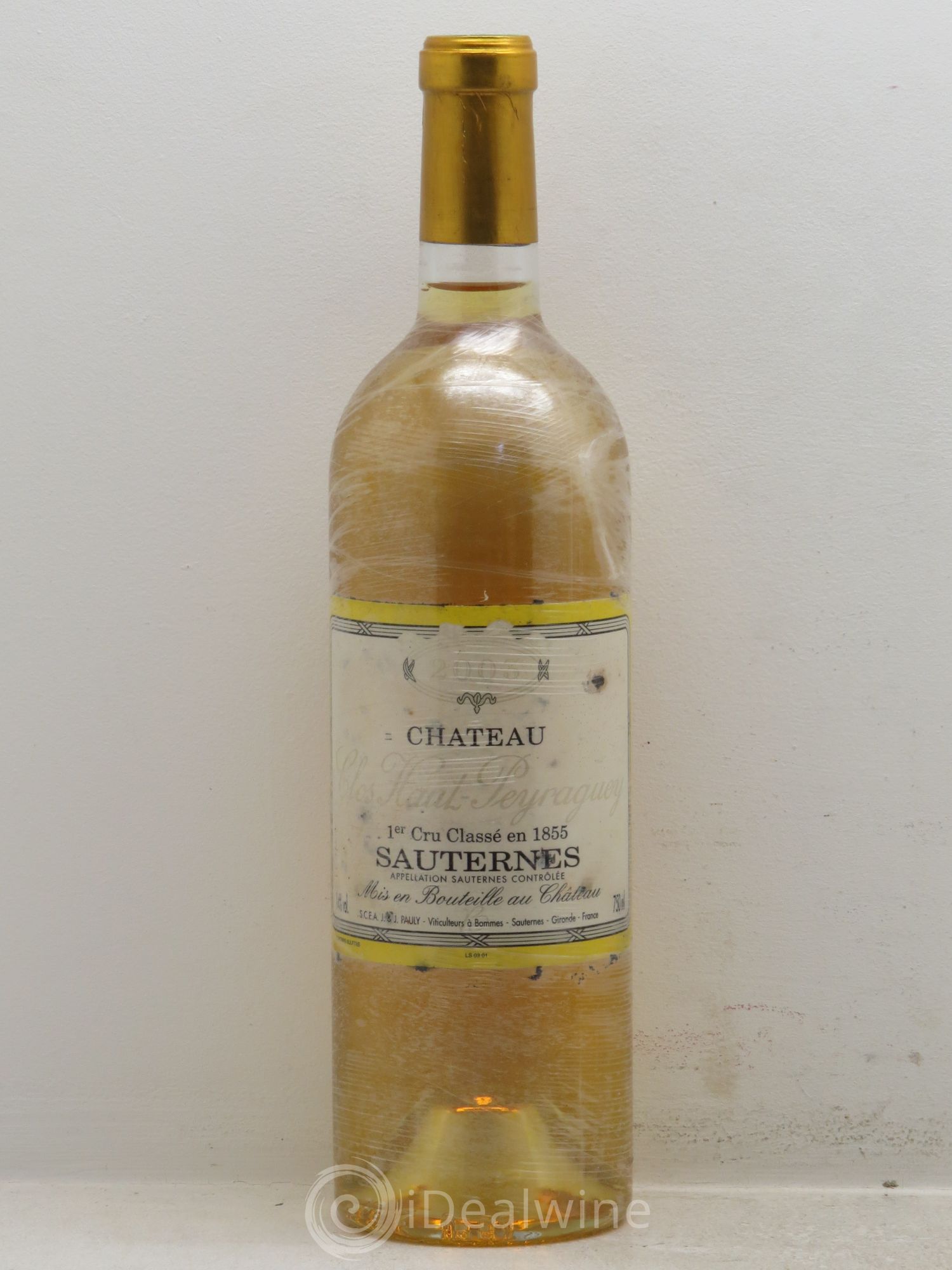 Clos Haut-Peyraguey 1er Grand Cru Classé 2003 - Lotto di 1 bottiglia - 0