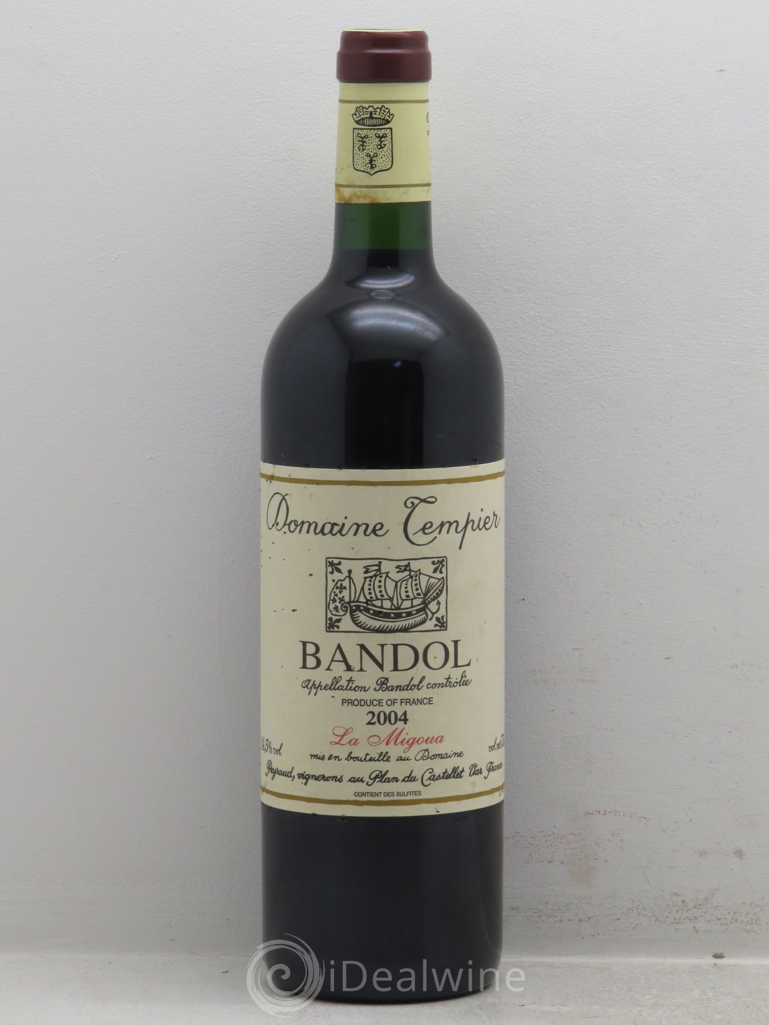 Bandol Domaine Tempier Cuvée La Migoua Famille Peyraud (sans prix de réserve) 2004 - Lot de 1 bouteille - 0