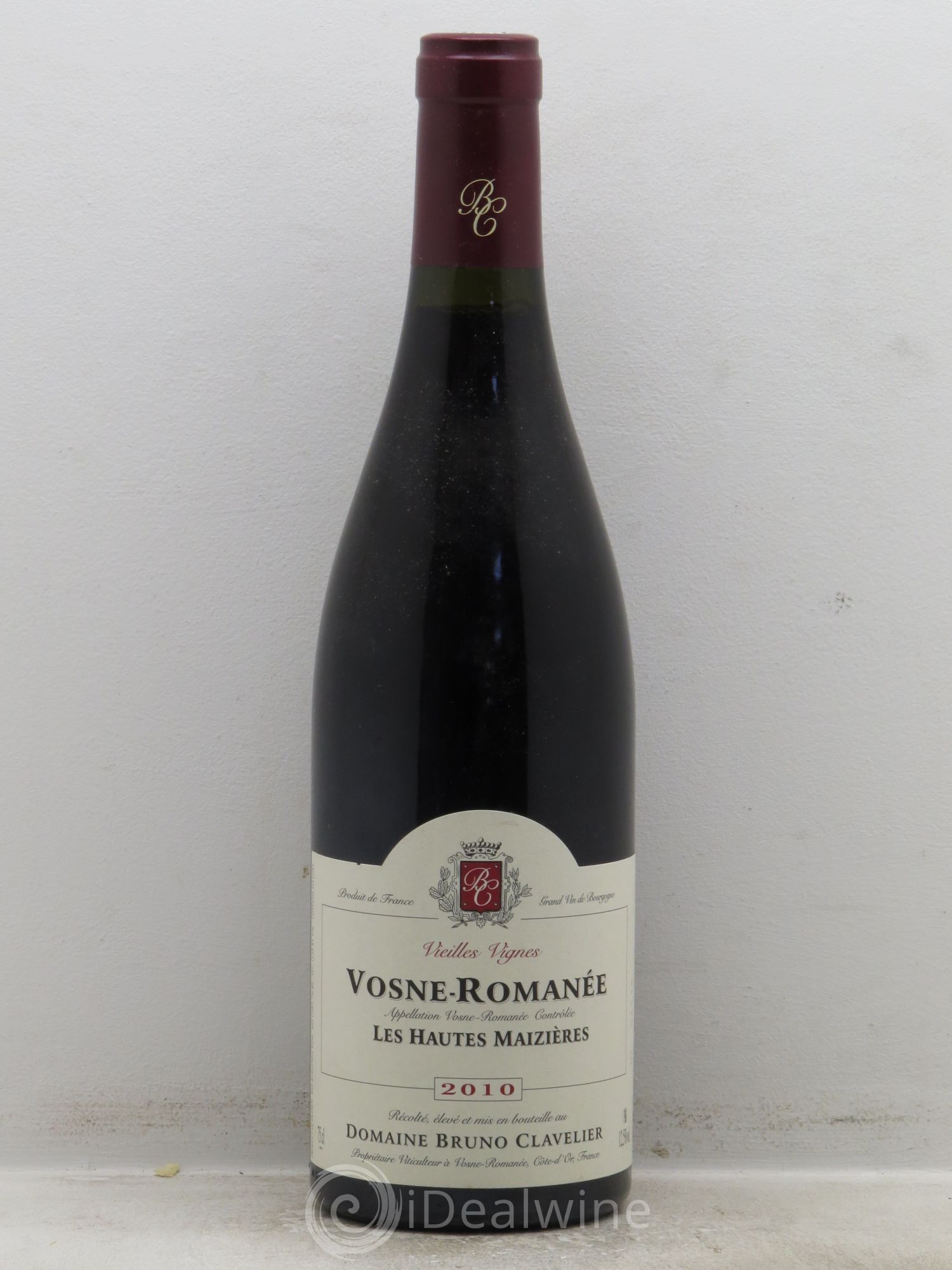 Vosne-Romanée Les Hautes Maizière Vieilles Vignes Bruno Clavelier 2010 - Posten von 1 Flasche - 0