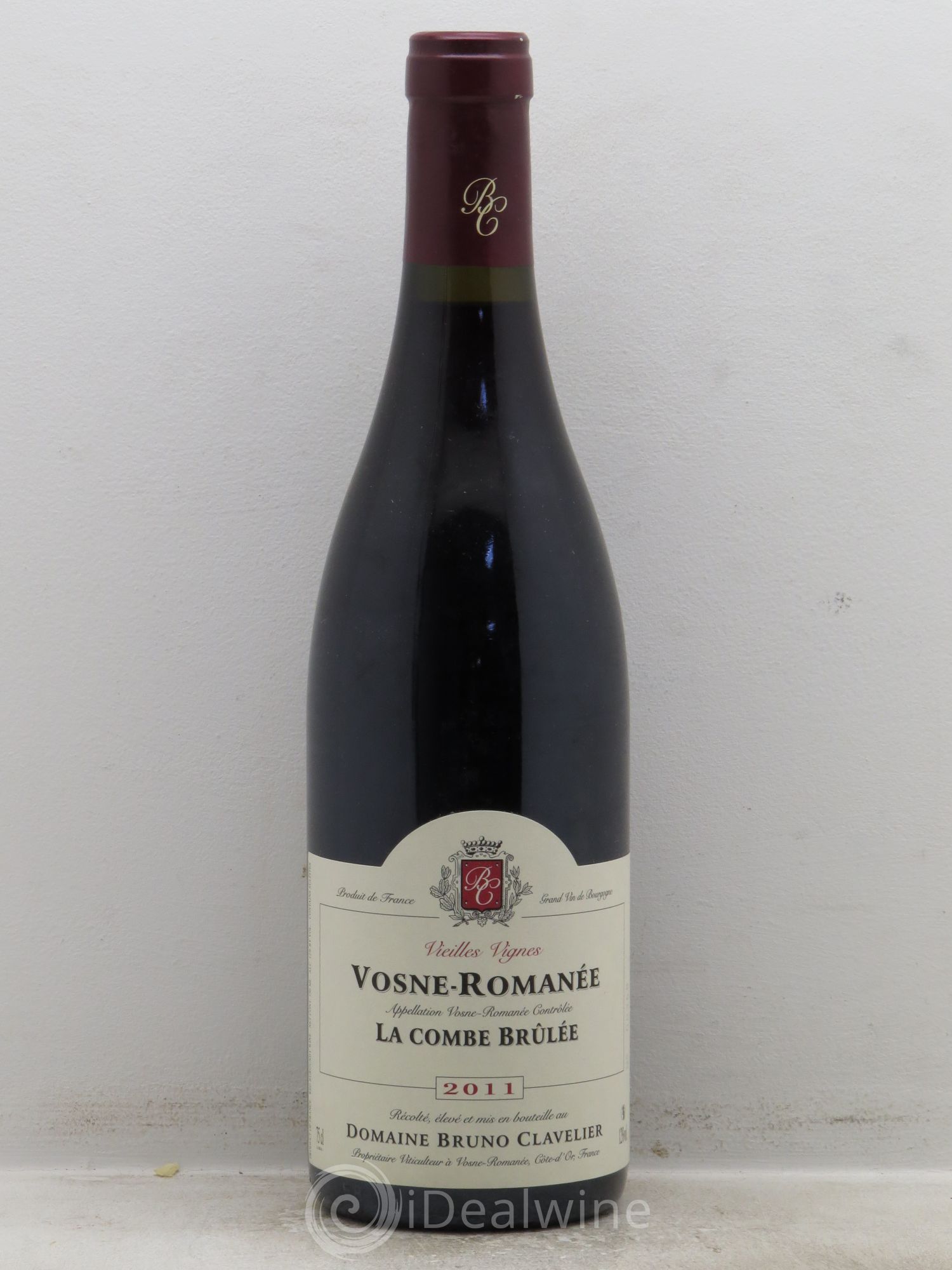 Vosne-Romanée Vieilles vignes La Combe Brûlée Bruno Clavelier 2011 - Lot de 1 bouteille - 0