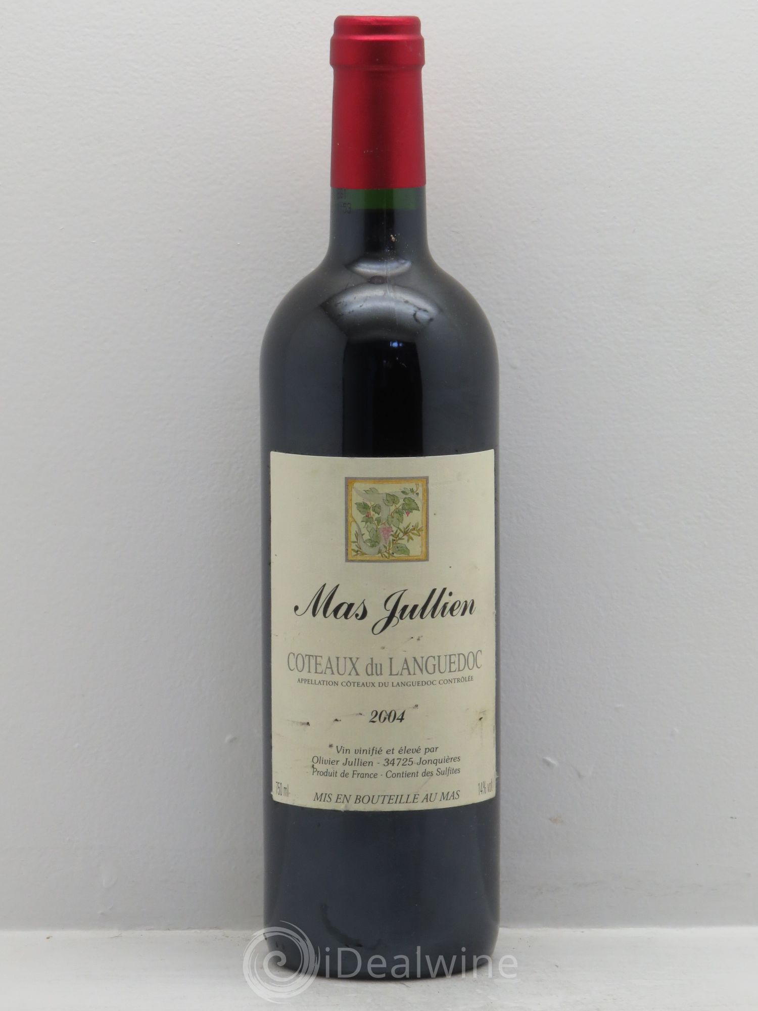 Terrasses du Larzac Mas Jullien Olivier Jullien 2004 - Lot de 1 bouteille - 0