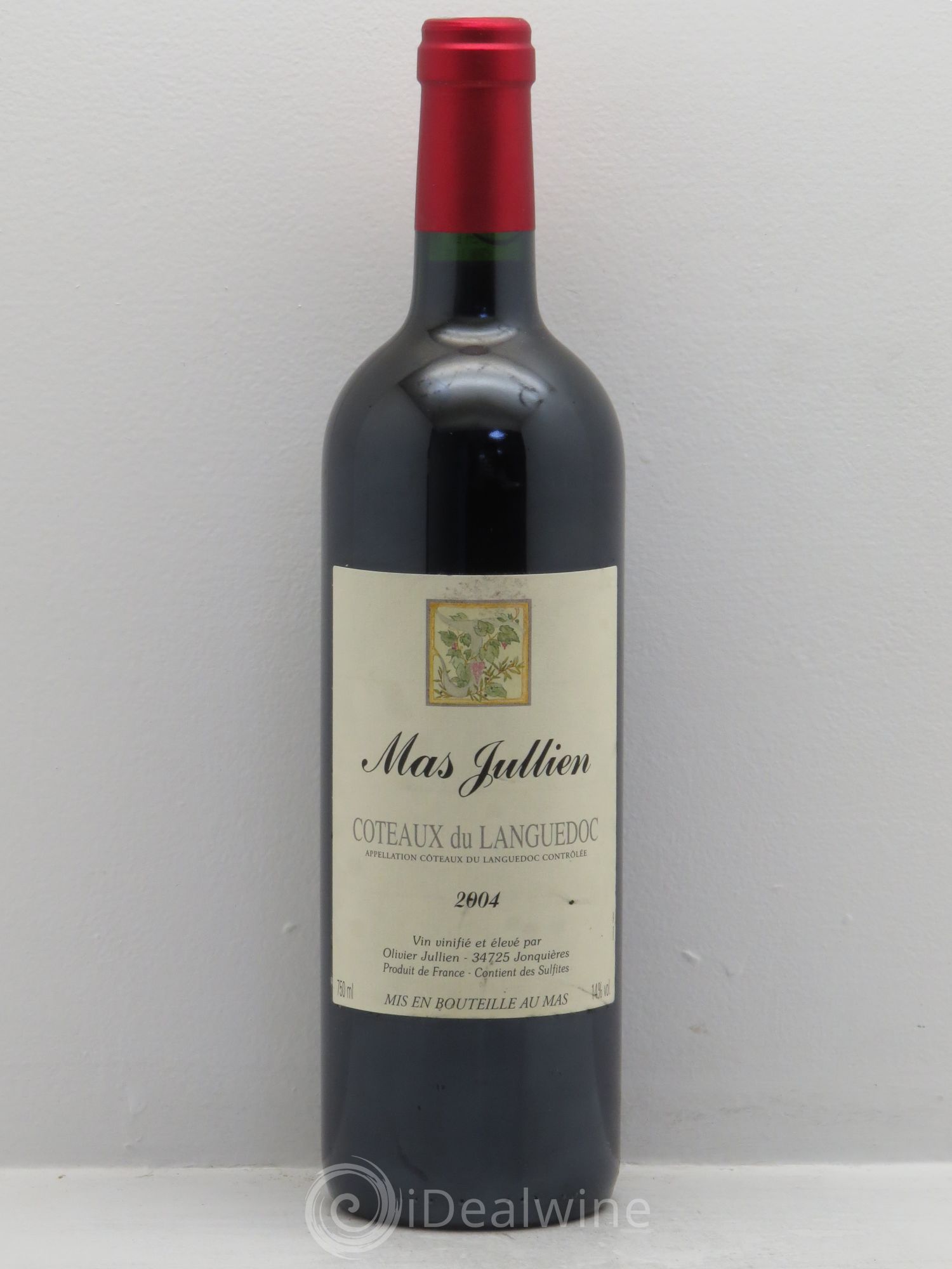 Terrasses du Larzac Mas Jullien Olivier Jullien 2004 - Lot de 1 bouteille - 0