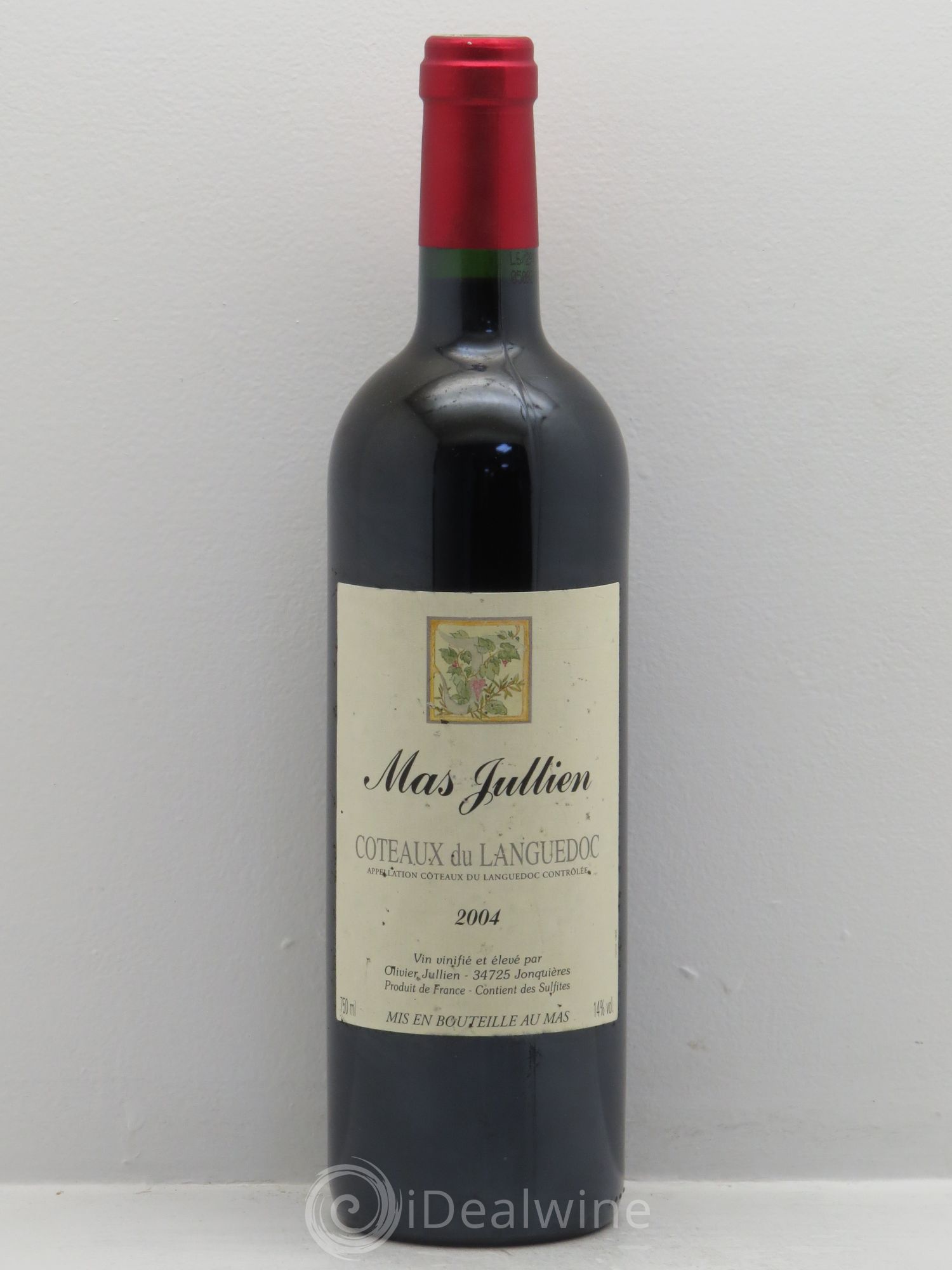 Terrasses du Larzac Mas Jullien Olivier Jullien 2004 - Lot de 1 bouteille - 0