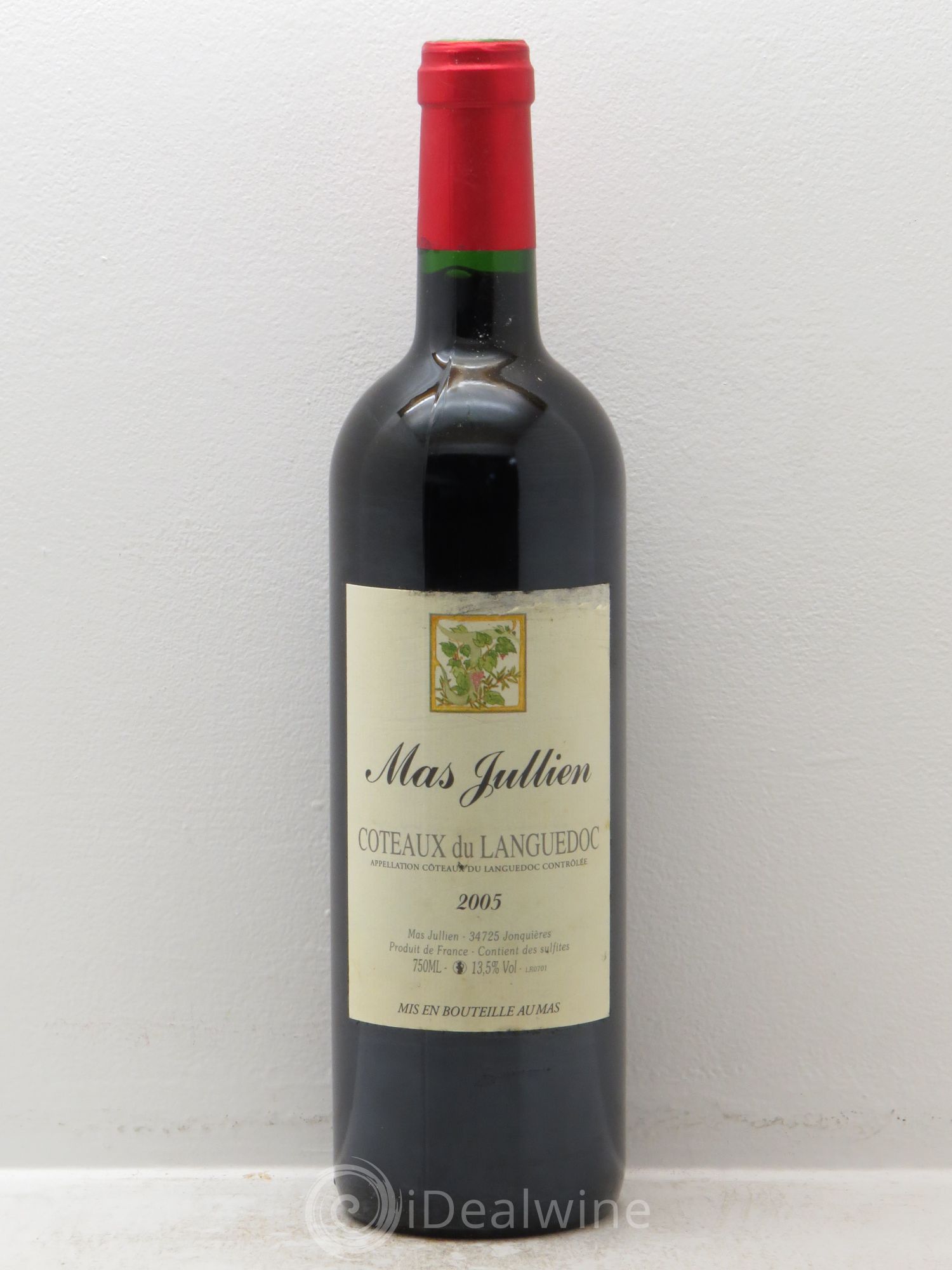 Terrasses du Larzac Mas Jullien Olivier Jullien 2005 - Lot de 1 bouteille - 0