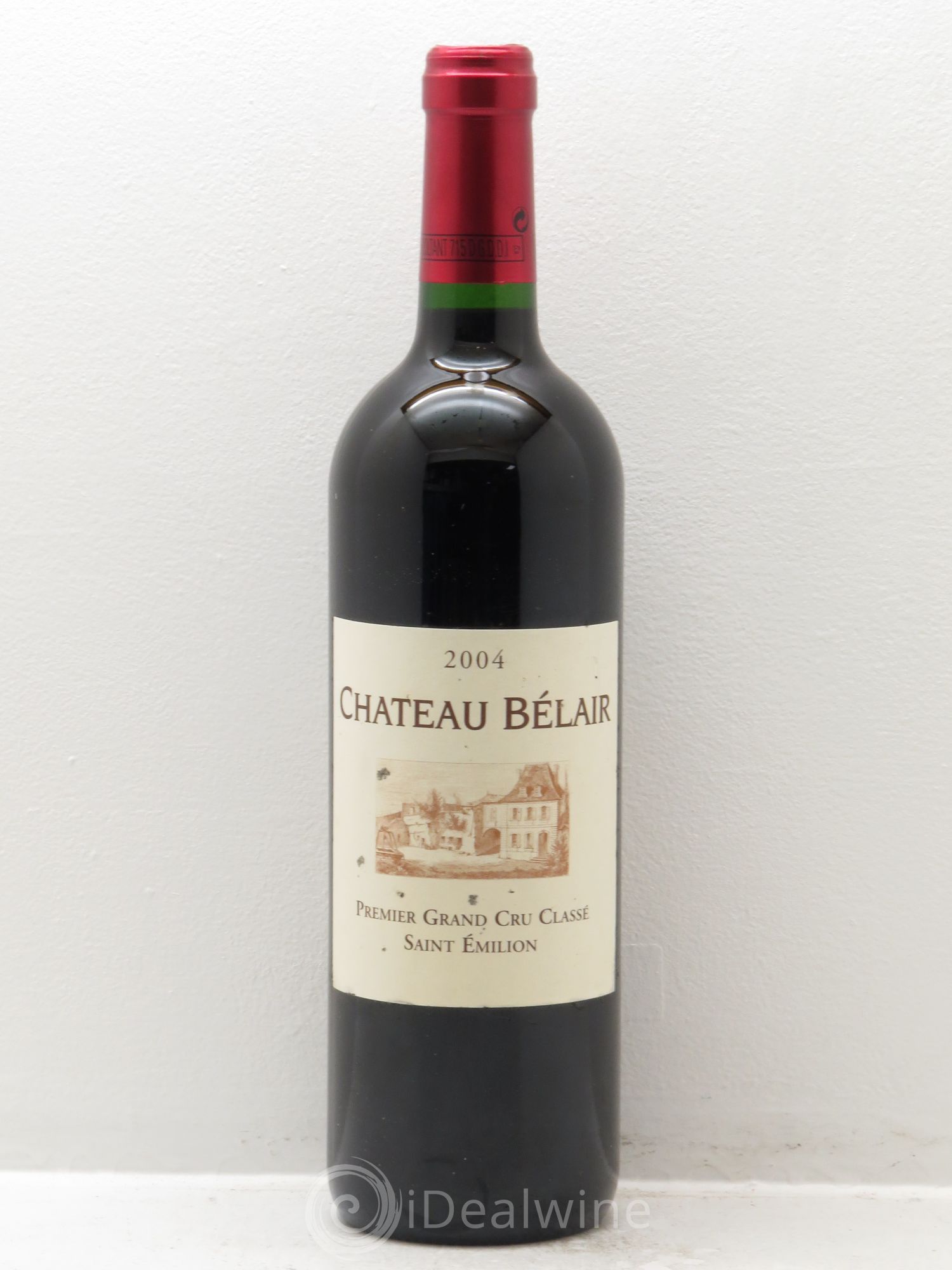 Château Belair (Belair-Monange) 1er Grand Cru Classé B 2004 - Lot de 1 bouteille - 0