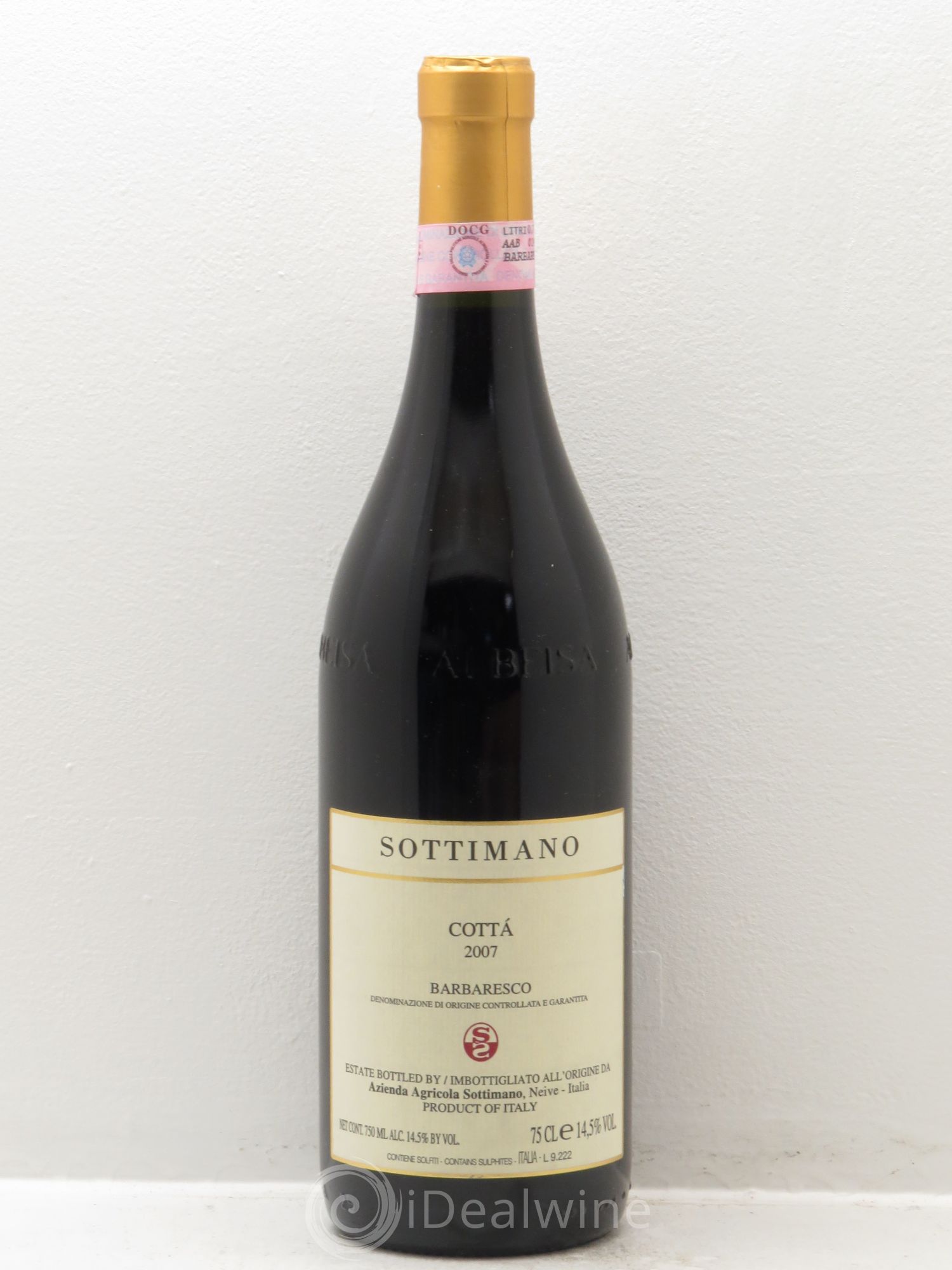 Barbaresco DOCG Cottà Sottimano 2007 - Lot de 1 bouteille - 0