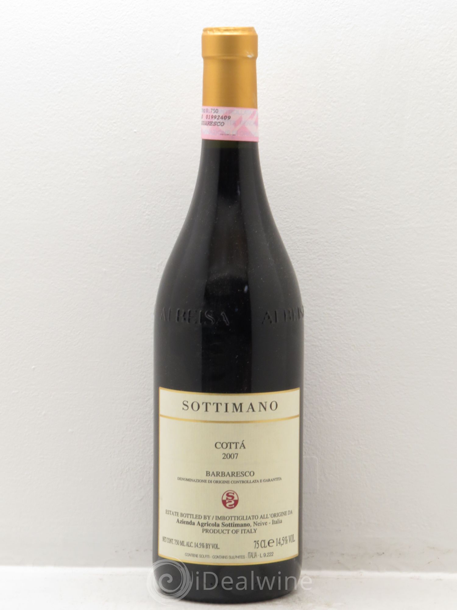 Barbaresco DOCG Cottà Sottimano 2007 - Lot de 1 bouteille - 0