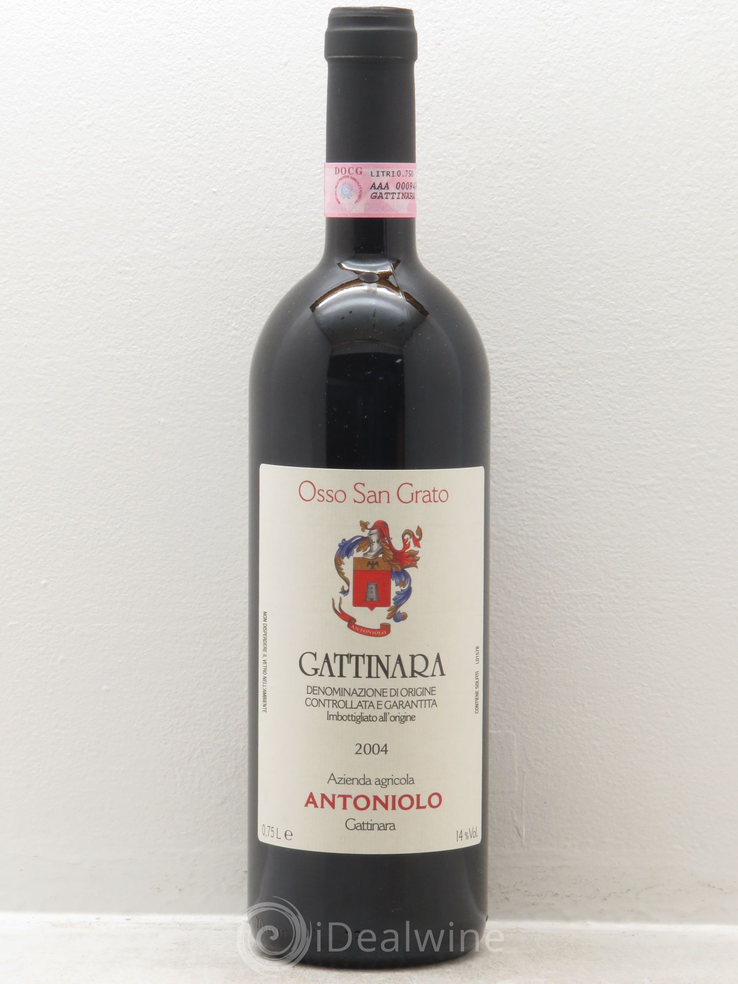 Gattinara DOCG Osso San Grato .Azienda Antoniolo 2004 - Posten von 1 Flasche - 0