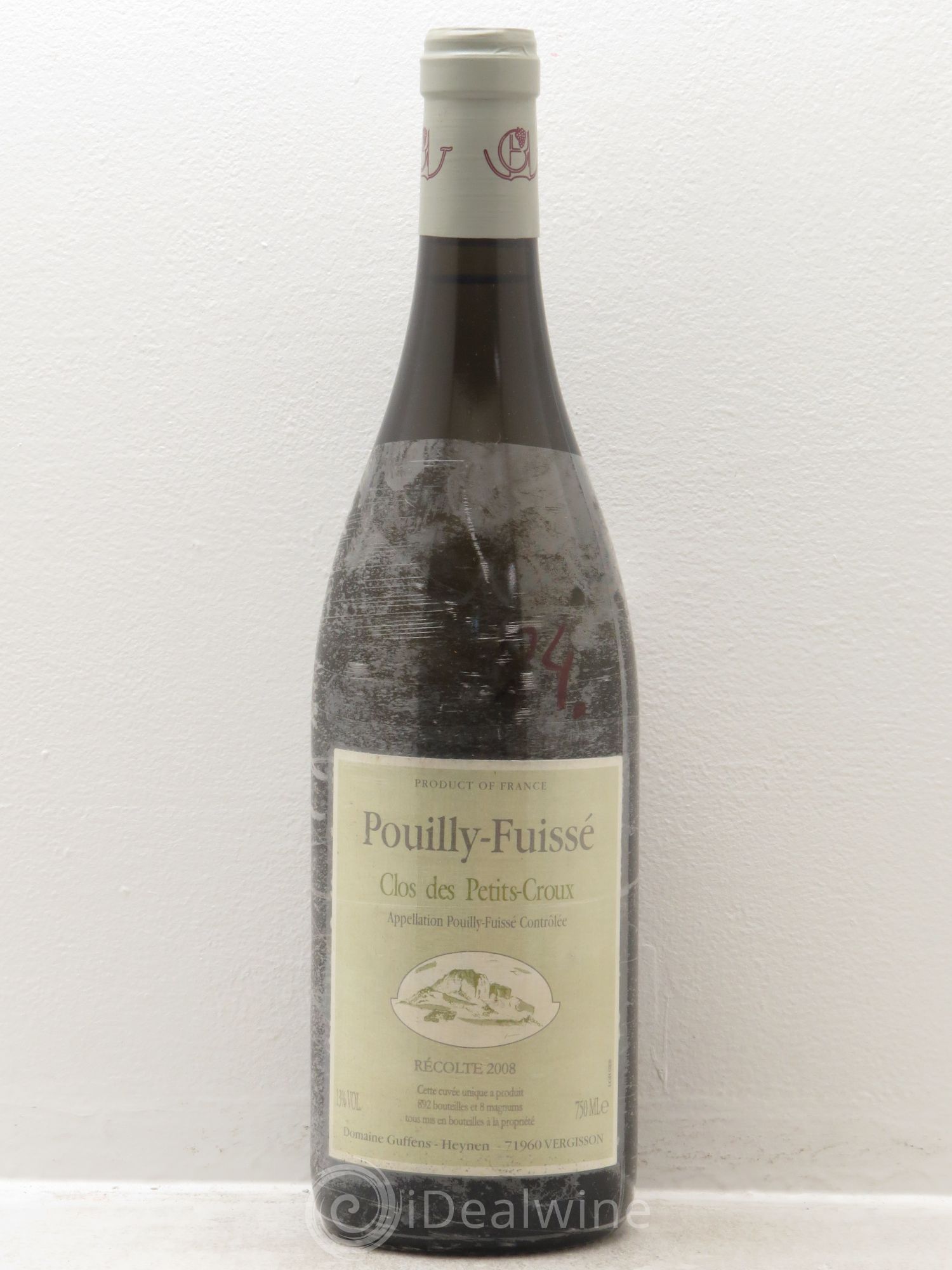 Pouilly-Fuissé Clos des Petit Croux 2008 - Posten von 1 Flasche - 0