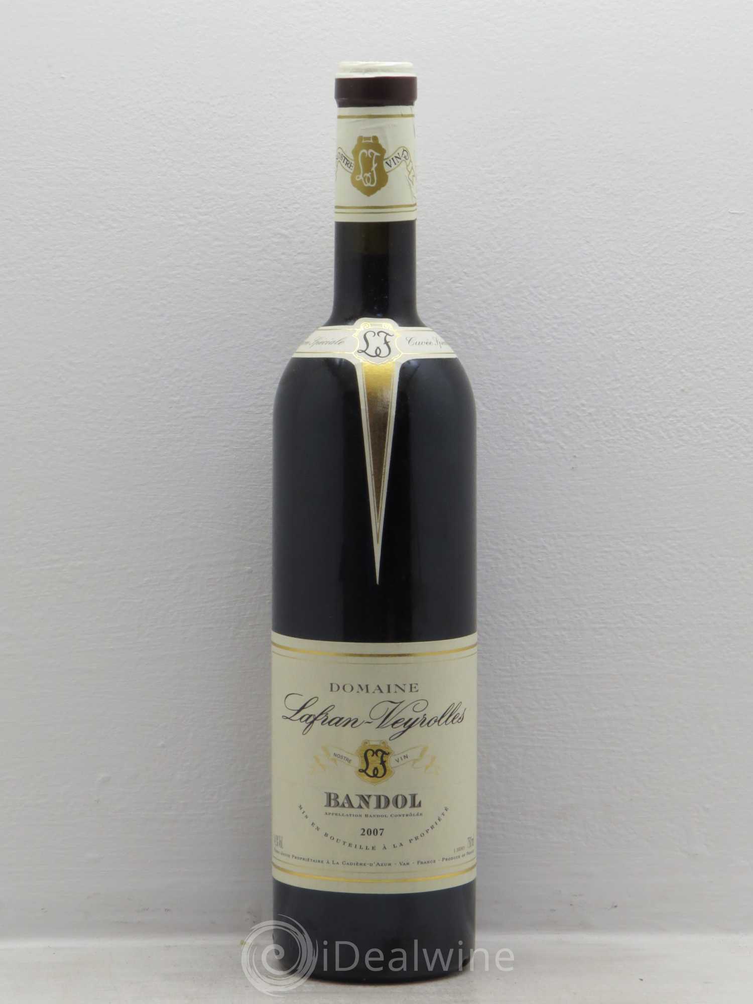 Bandol Cuvée spéciale Lafran-Veyrolles 2007 - Lot de 1 bouteille - 0