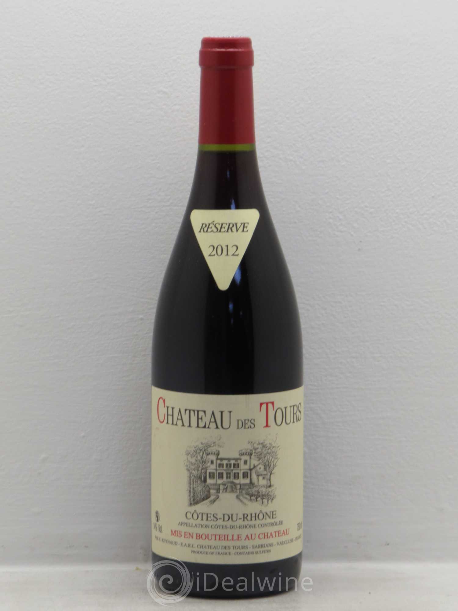 Côtes-du-Rhône Château des Tours Emmanuel Reynaud 2012 - Lot de 1 bouteille - 0