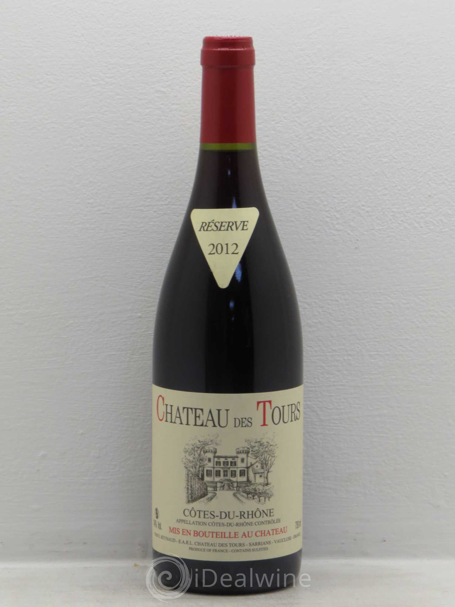 Côtes-du-Rhône Château des Tours Emmanuel Reynaud 2012 - Lot de 1 bouteille - 0