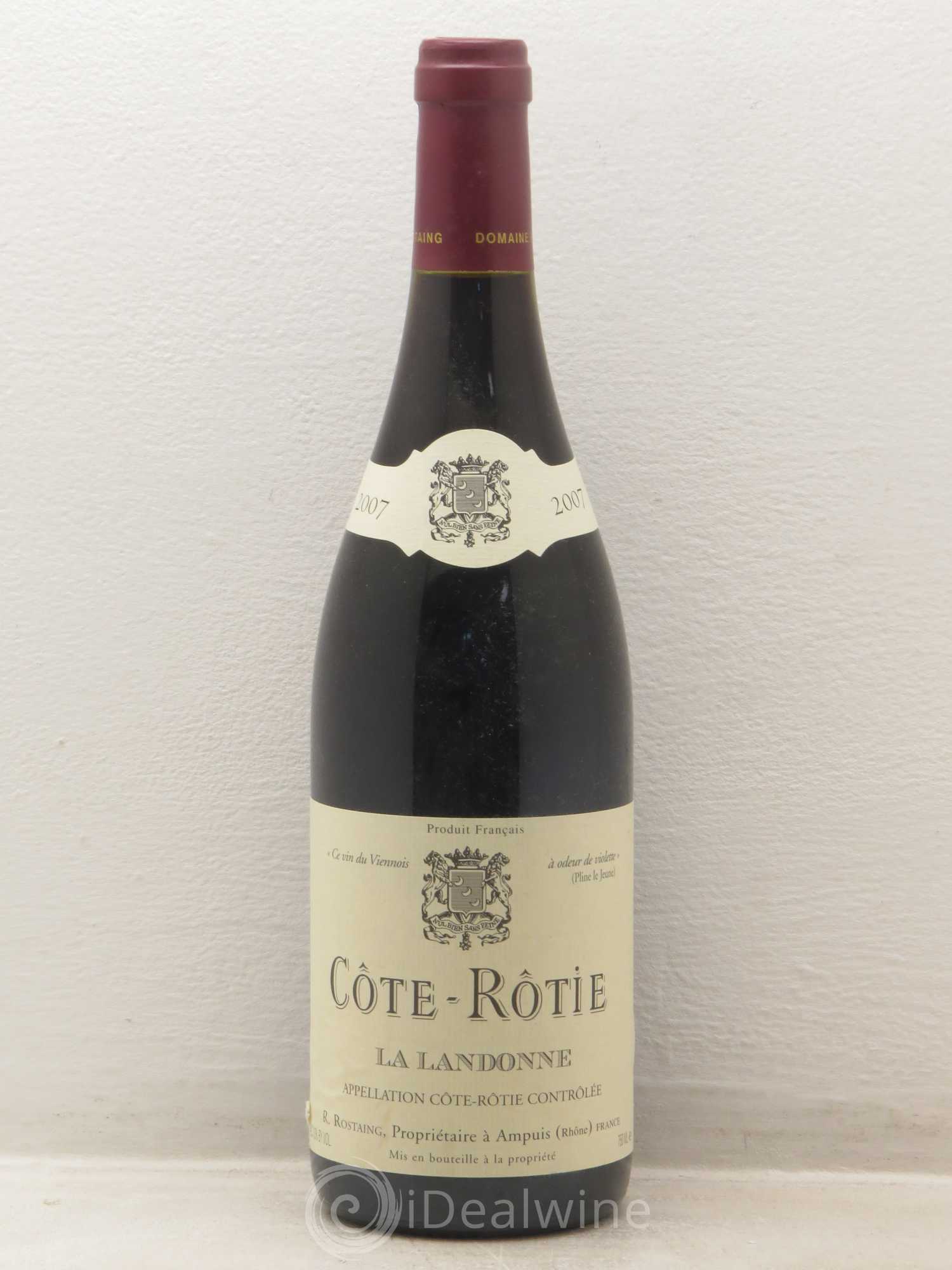 Côte-Rôtie La Landonne René Rostaing (ohne Mindestpreis) 2007 - Posten von 1 Flasche - 0