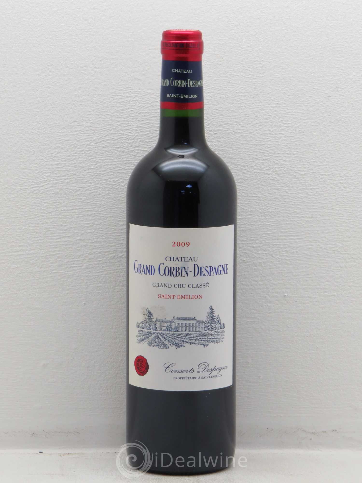 Château Grand Corbin Despagne Grand Cru Classé 2009 - Lot de 1 bouteille - 0