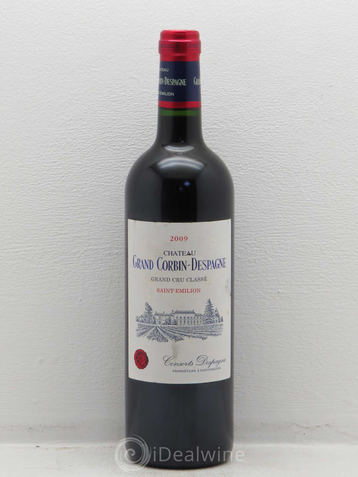 Château Grand Corbin Despagne Grand Cru Classé 2009 - Lot de 1 bouteille - 0