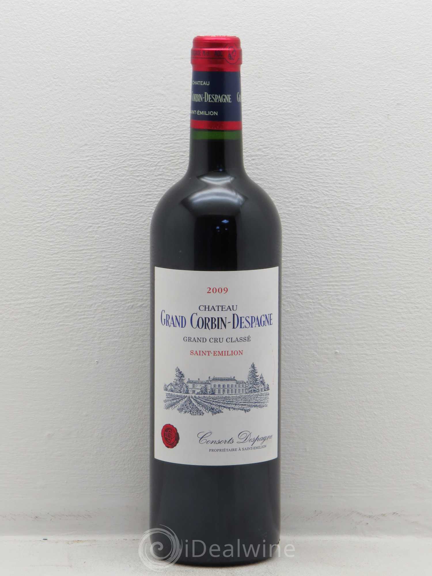 Château Grand Corbin Despagne Grand Cru Classé 2009 - Lot de 1 bouteille - 0