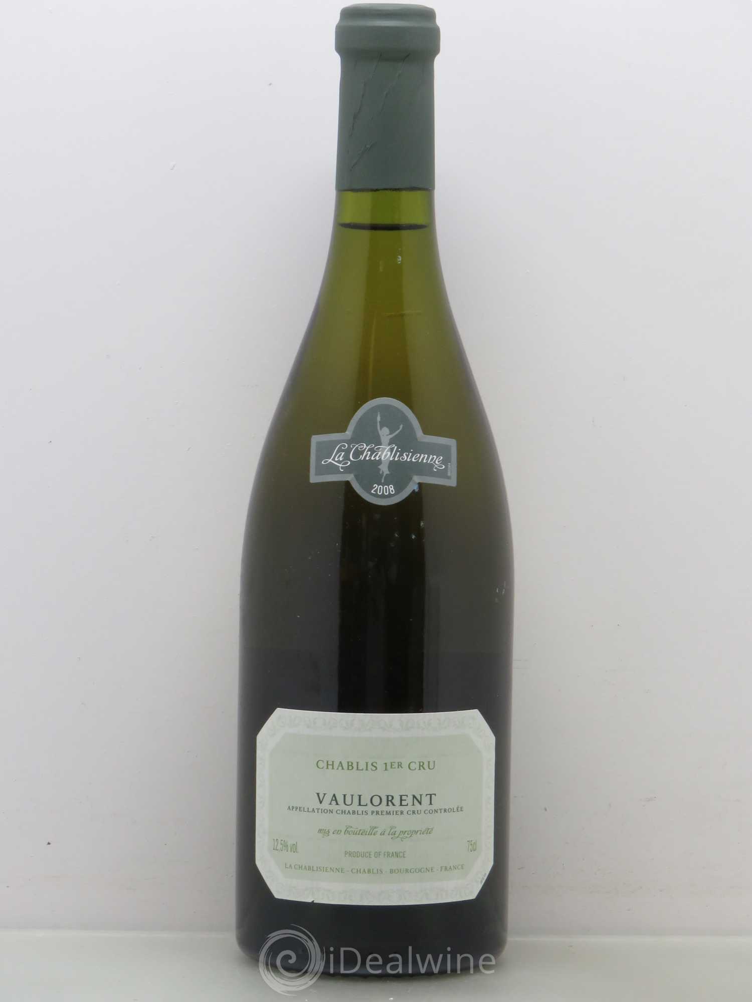 Chablis 1er Cru Vaulorent La Chablisienne 2008 - Lot de 1 bouteille - 0