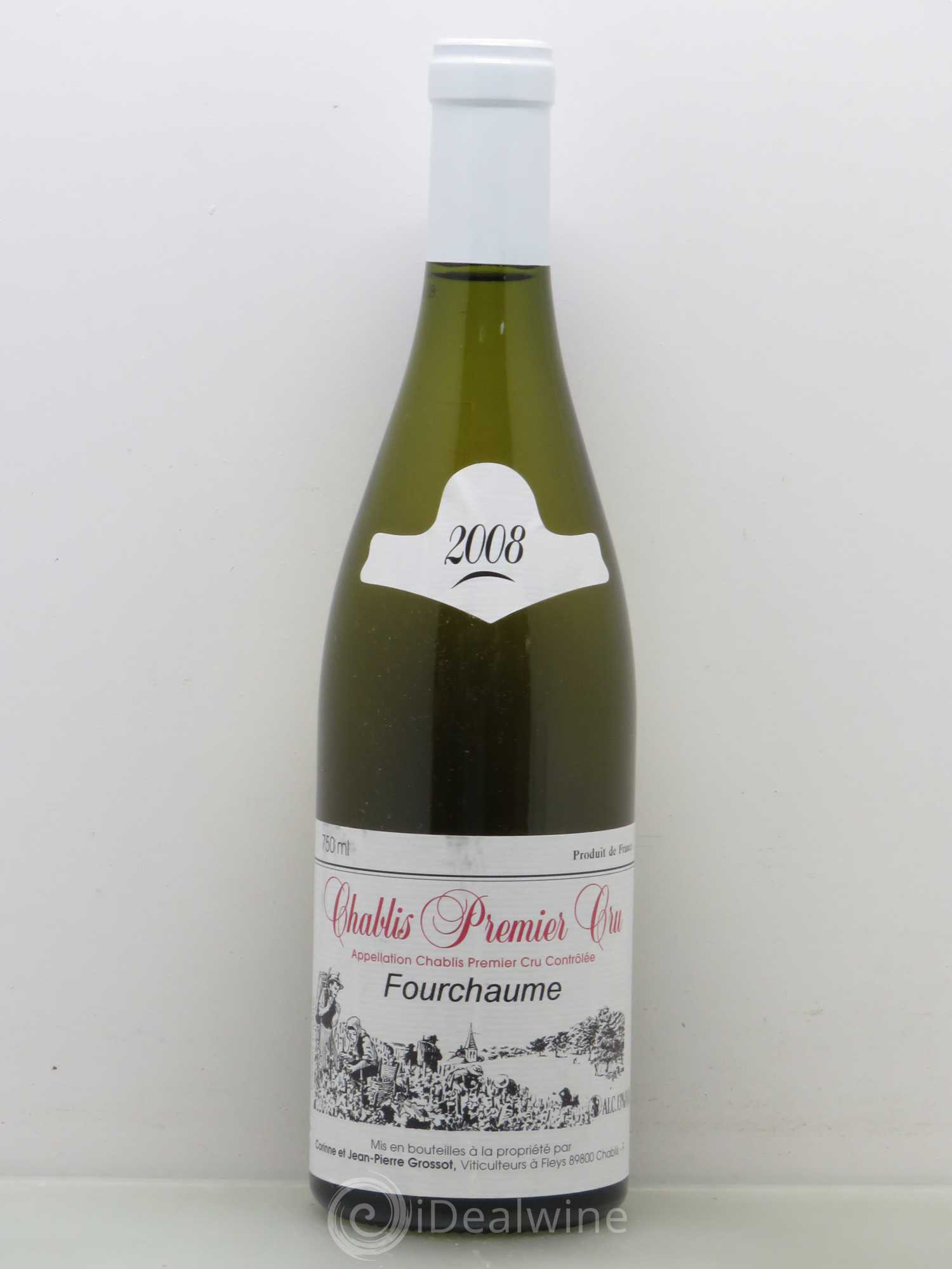 Chablis 1er Cru Fourchaume Corine Et Jean Pierre Grossot 2008 - Posten von 1 Flasche - 0